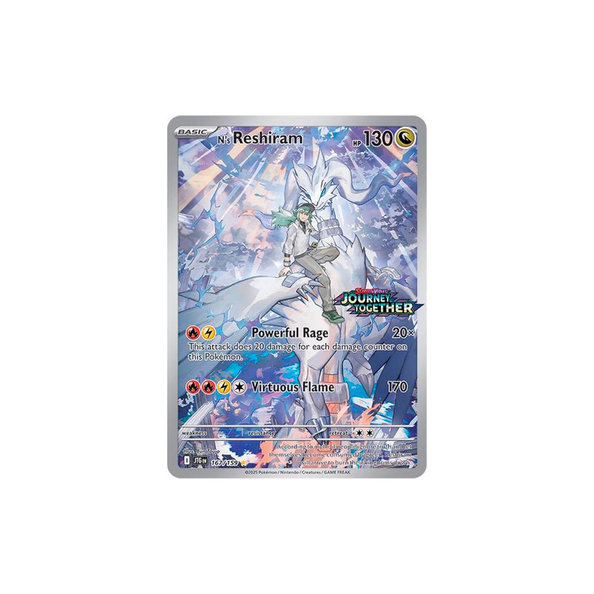 POKEMON - Pokemon TCG Ns Reshiram Journey Together 167 159 Ingles