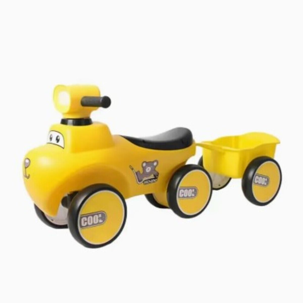 GENERICO - Coche De Equilibrio Carrito Para Niños Con Remolque Amarillo