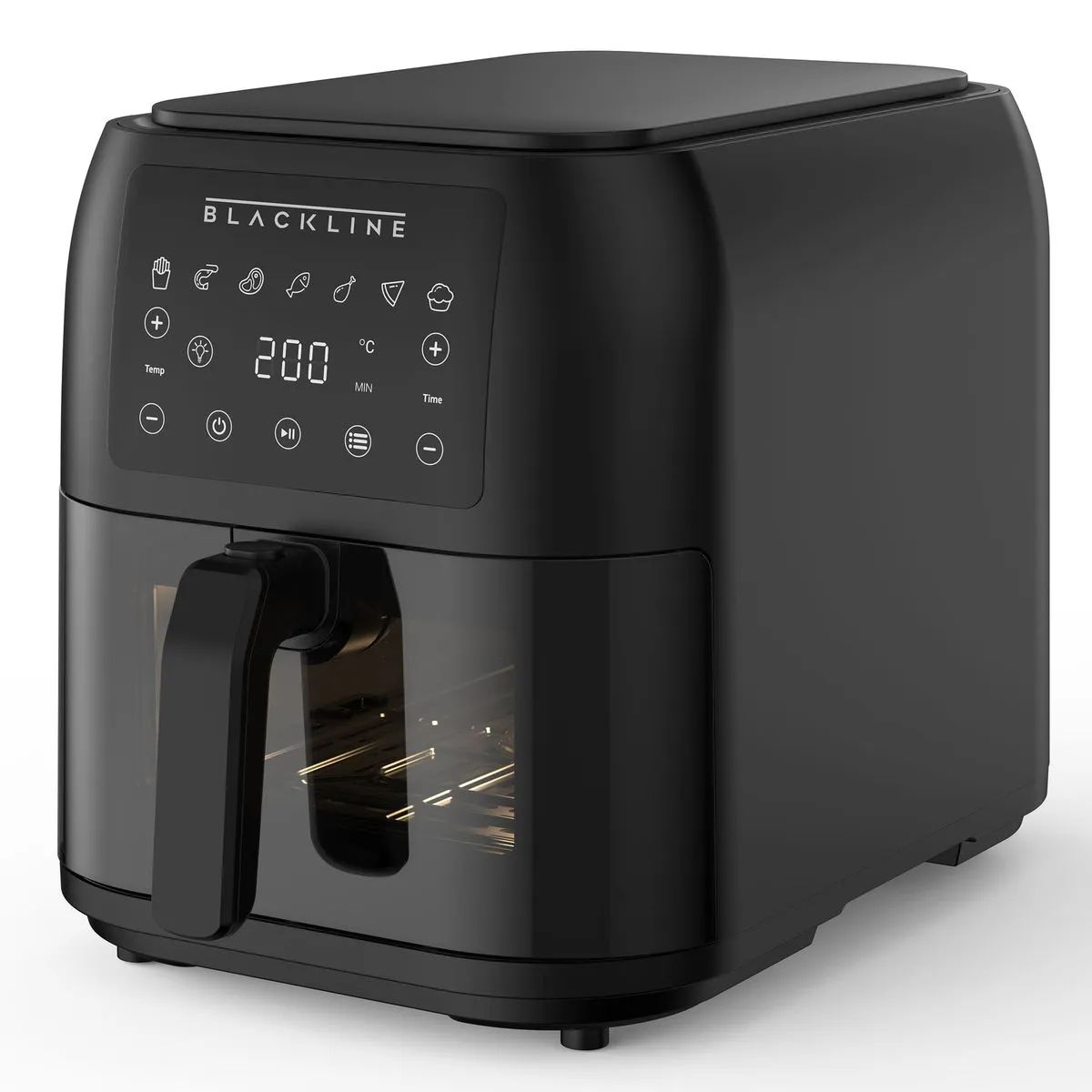 BLACKLINE - Freidora de Aire BLACKLINE 8L AFT08008A Negro