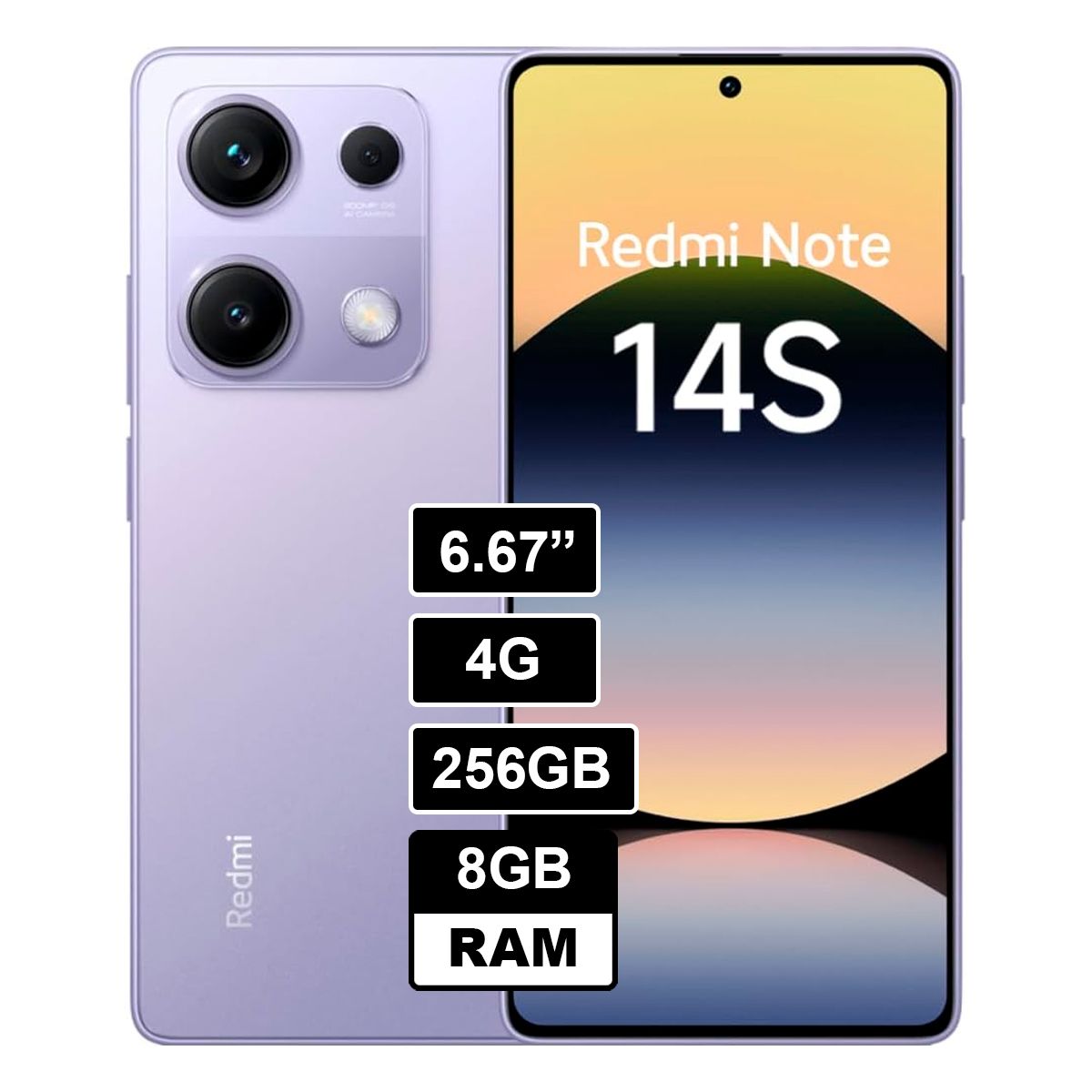 XIAOMI - Xiaomi Redmi Note 14S 8GB 256GB Púrpura