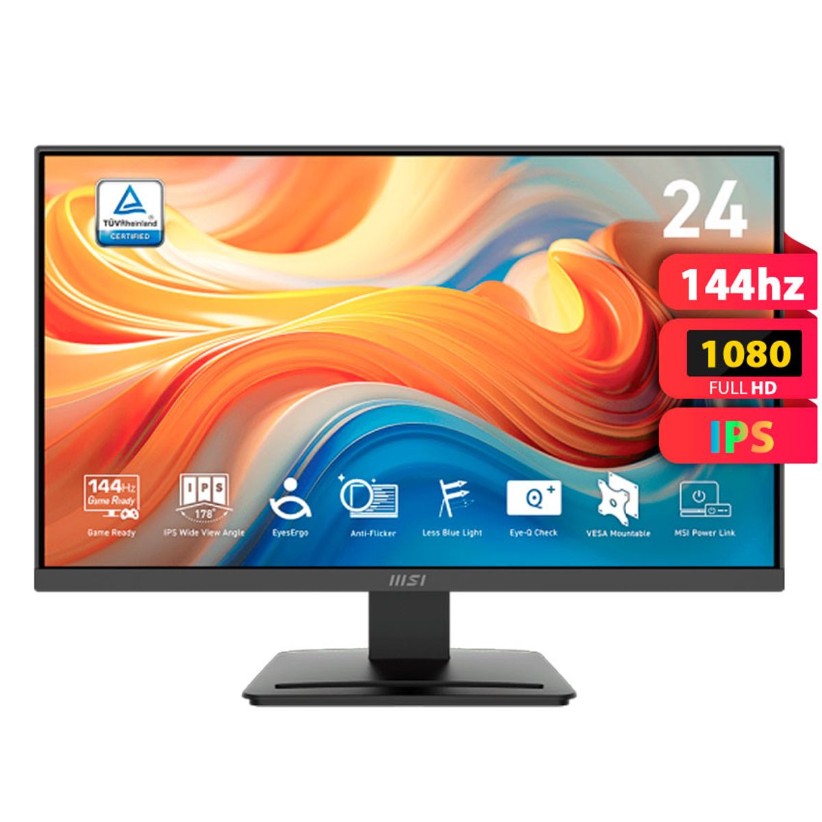 MSI - MONITOR MSI PRO MP243L E14 238 FHD  IPS  HDMI X1  VGA X1 PLANO