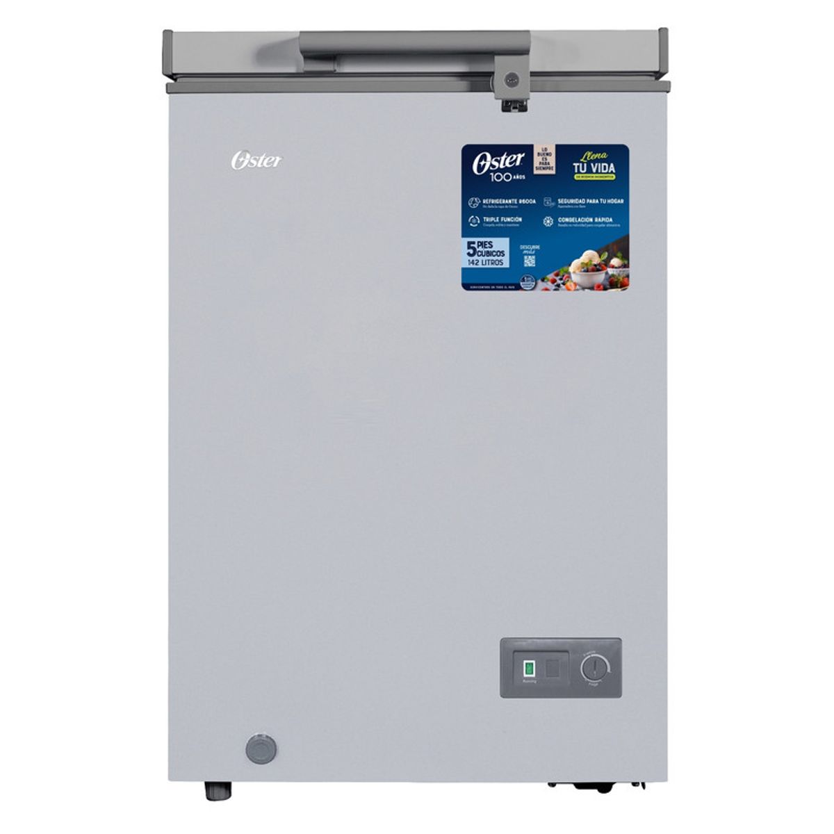 OSTER - CONGELADORA OSTER OS-PCF5001S 145LTS SILVER