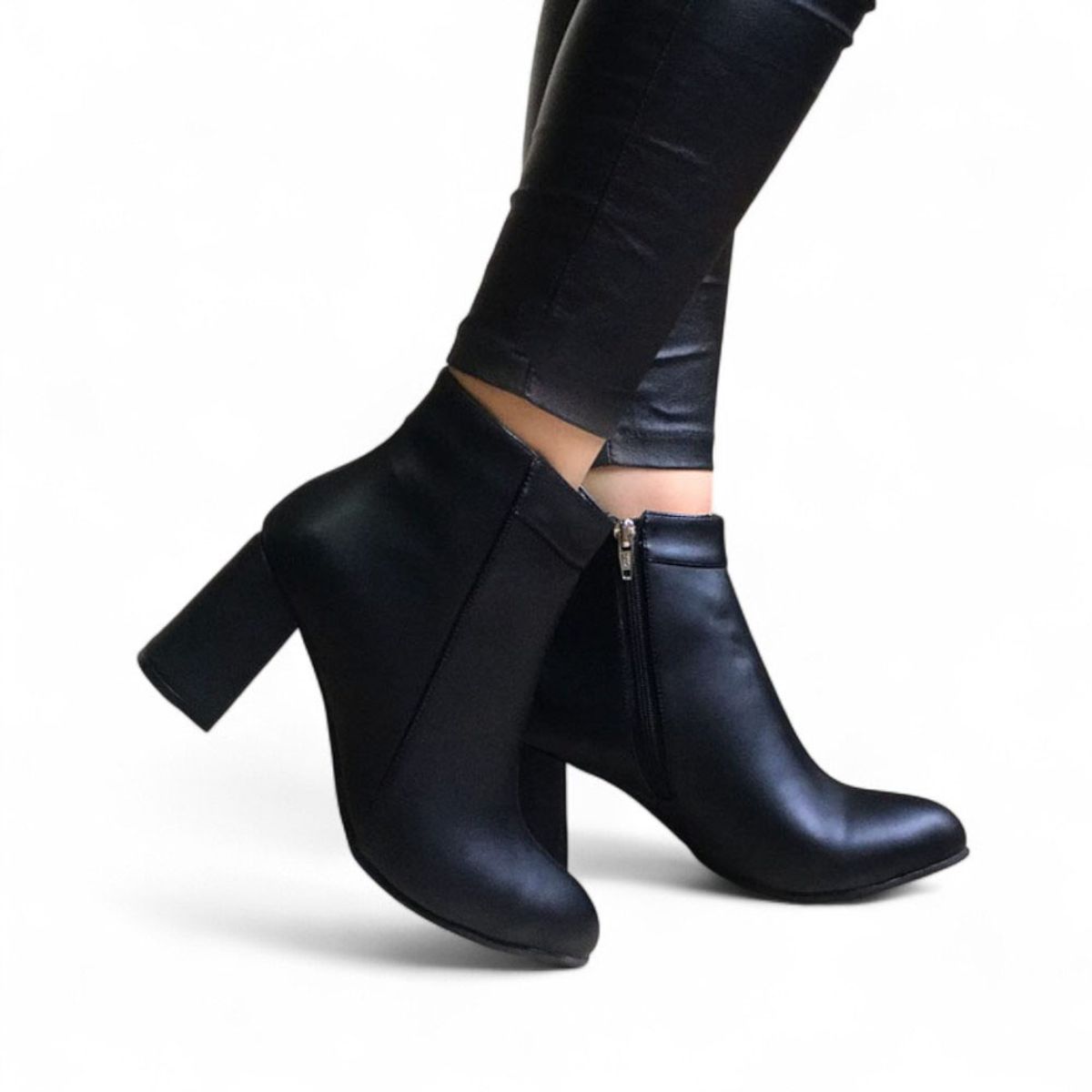 GENERICO - Taco 9 Bota Mujer Clasica 2086L-60 Color Negro