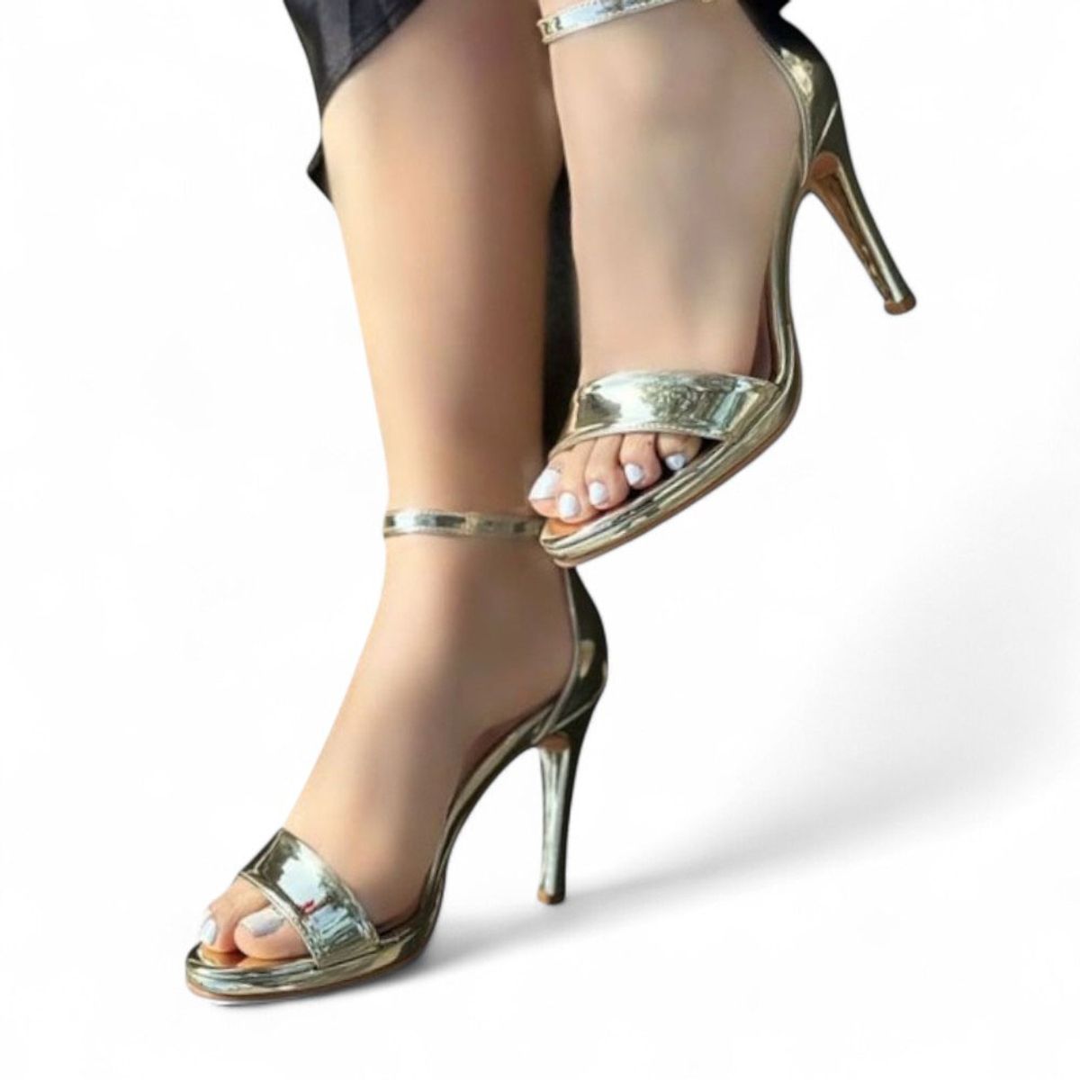 GENERICO - Taco Abierto Plataforma Taco 9 2086L-65 Color Dorado