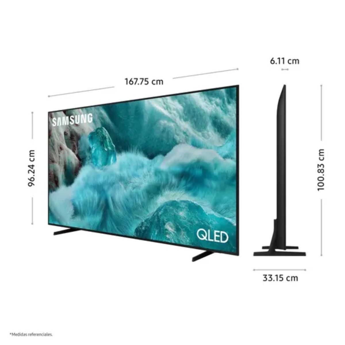 SAMSUNG - Televisor Samsung QLED 75" Visión AI Smart TV QN75Q7F - Nuevo 2025