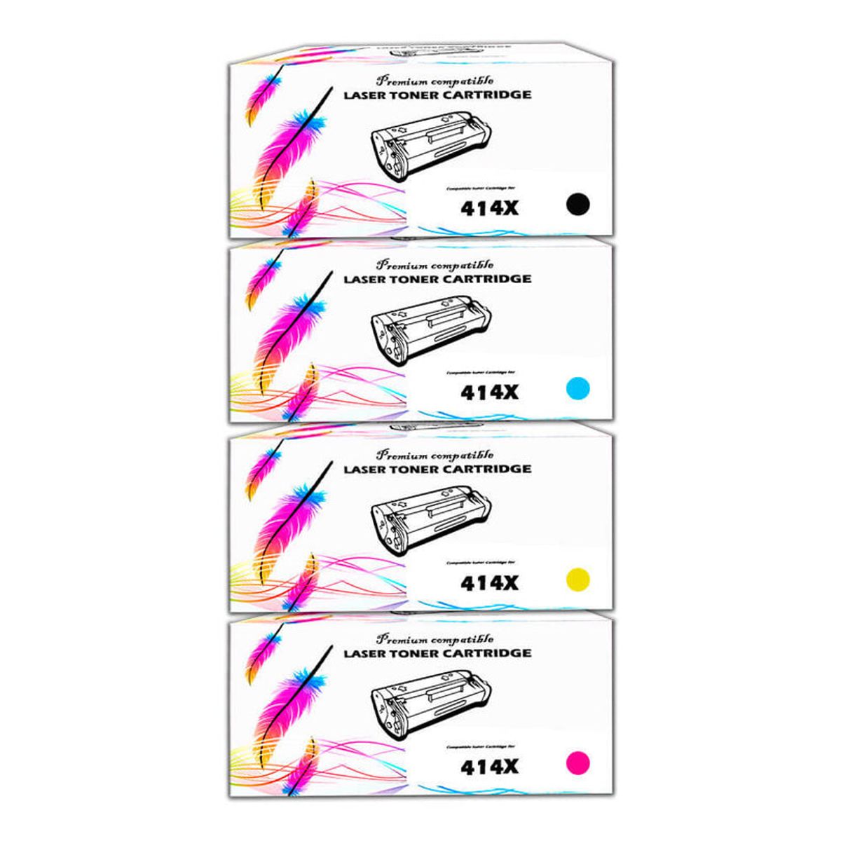 GENERICO - Toner Compatible HP 414X Pack Completo