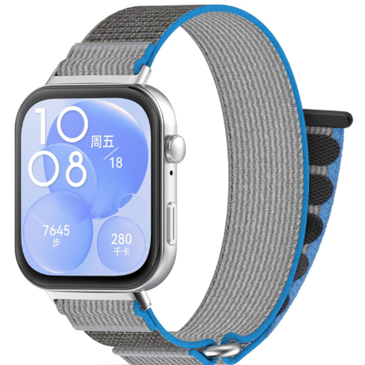 GENERICO - Correa de Nylon para Huawei Fit 3 - GRIS