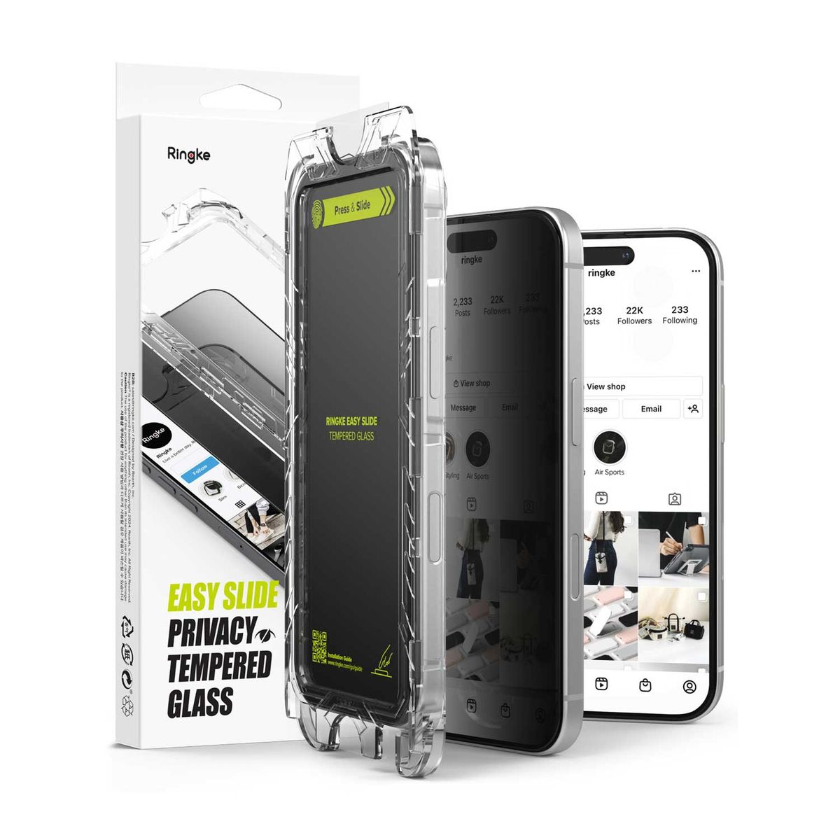 RINGKE - Protector Pantalla Antiespia iPhone 17 Pro Max Ringke Vidrio Templado 9H 2UND