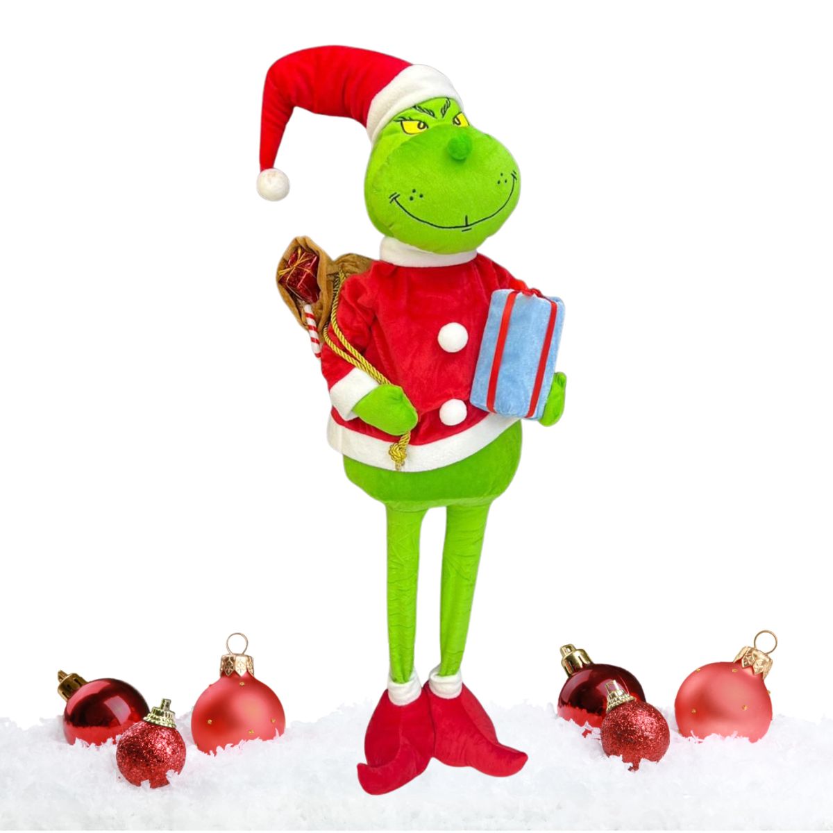 INSPIRA MARKET - Muñeco de Navidad El Grinch Patas Largas 110cm