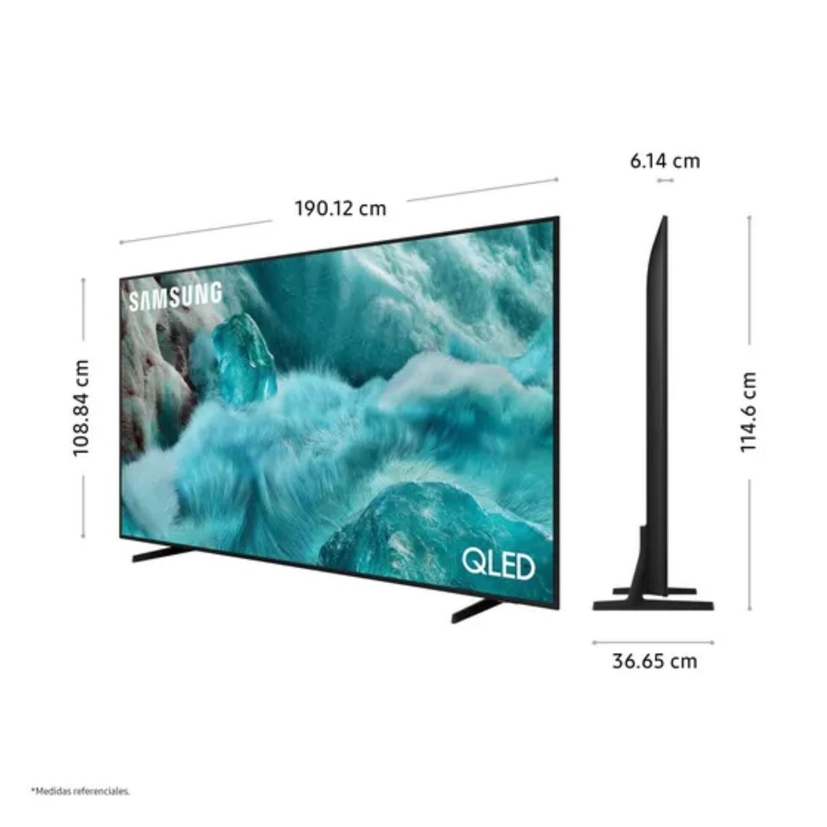 SAMSUNG - Televisor Samsung QLED 85 Visión AI Smart TV QN85Q7F+ Soundbar HW-B450F
