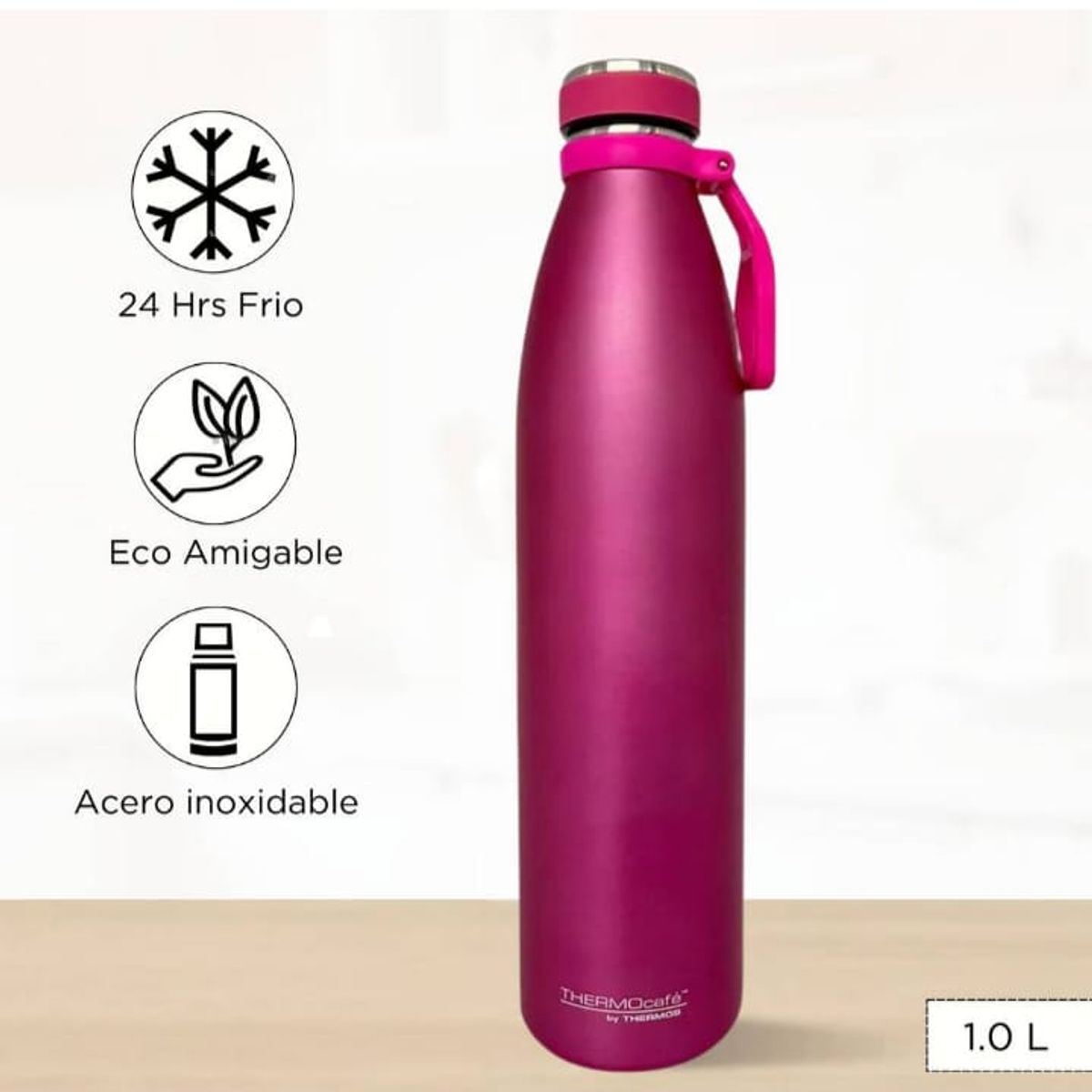 THERMOS - BOTELLA TOMATODO  1LT  ROSADO  THERMOS