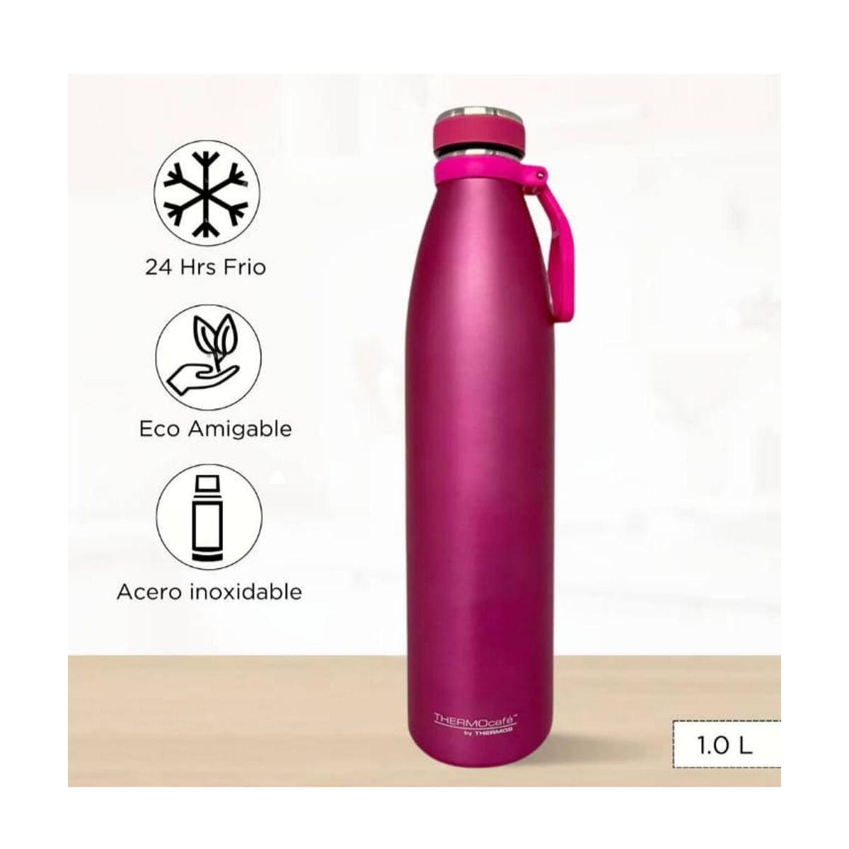 THERMOS - BOTELLA TOMATODO  1LT  ROSADO  THERMOS