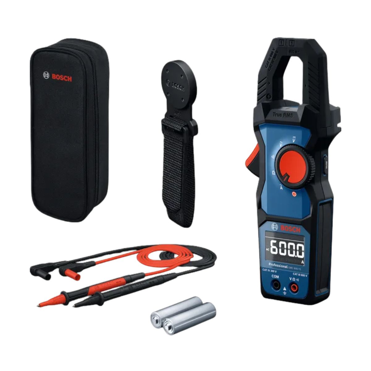 BOSCH - Amperímetro Bosch GMC 600-15 + MH 1 /600A/600V CA/CC Professional