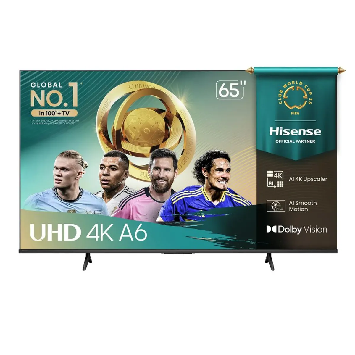 HISENSE - Televisor HISENSE LED 65 UHD 4K Smart TV 65A6NV