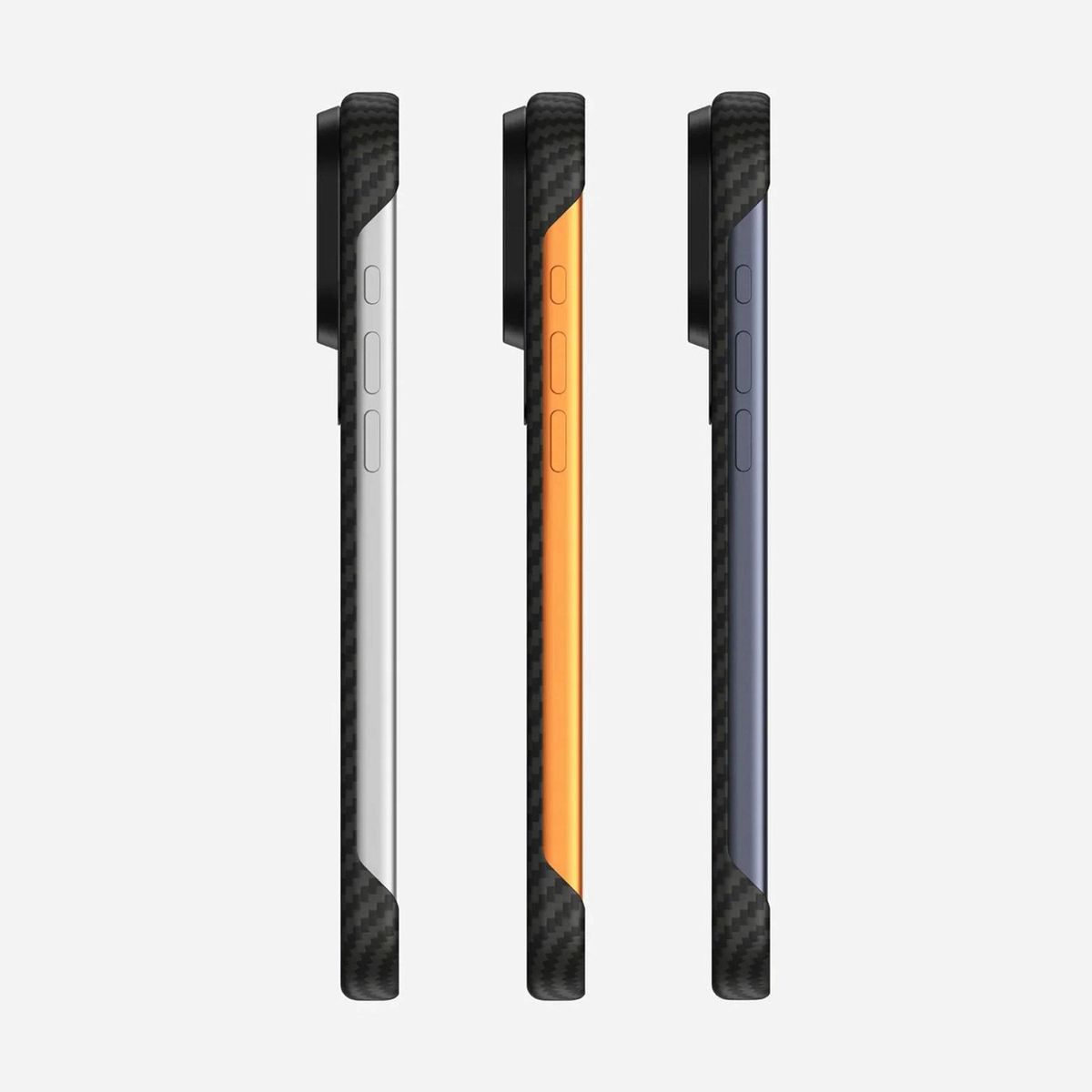 AULUMU - Case iPhone 17 Pro Aulumu Fibra Aramida Con Magsafe Negro