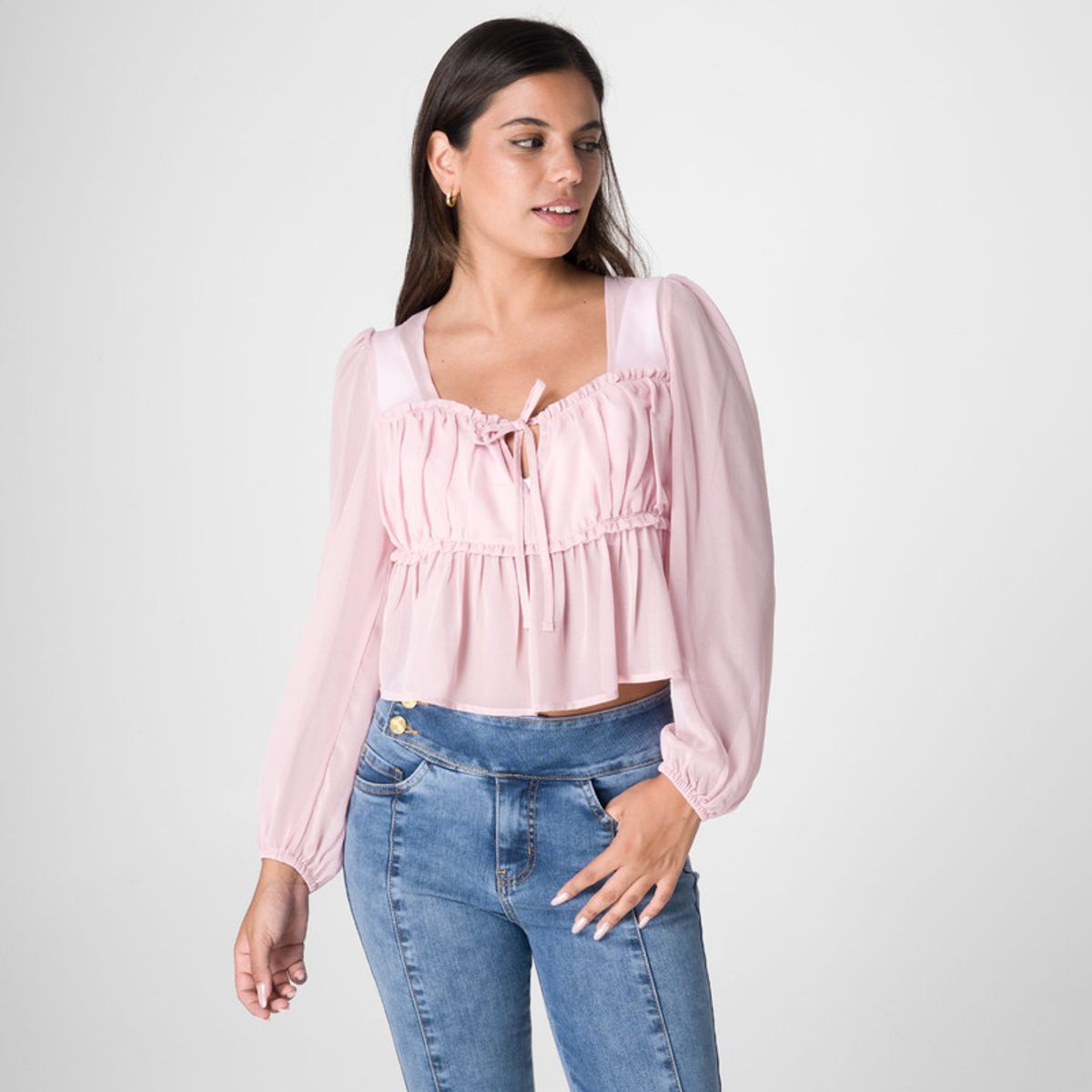 SQUEEZE - Blusa Moda Gasa Kaija Mujer