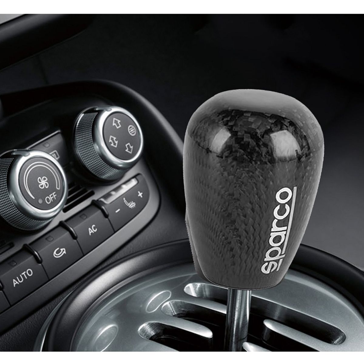 GENERICO - Pomo Perilla Palanca de Cambio Sparco  Para Automóvil Estilo Deportivo Universal