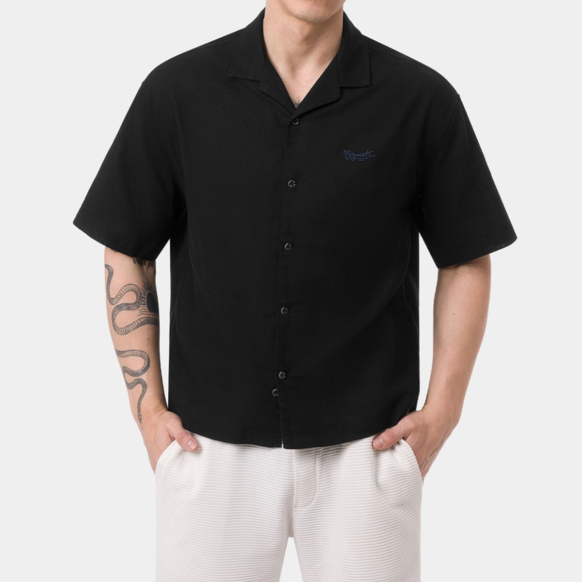 GZUCK - Camisa Lino Hombre Boxkle Gzuck