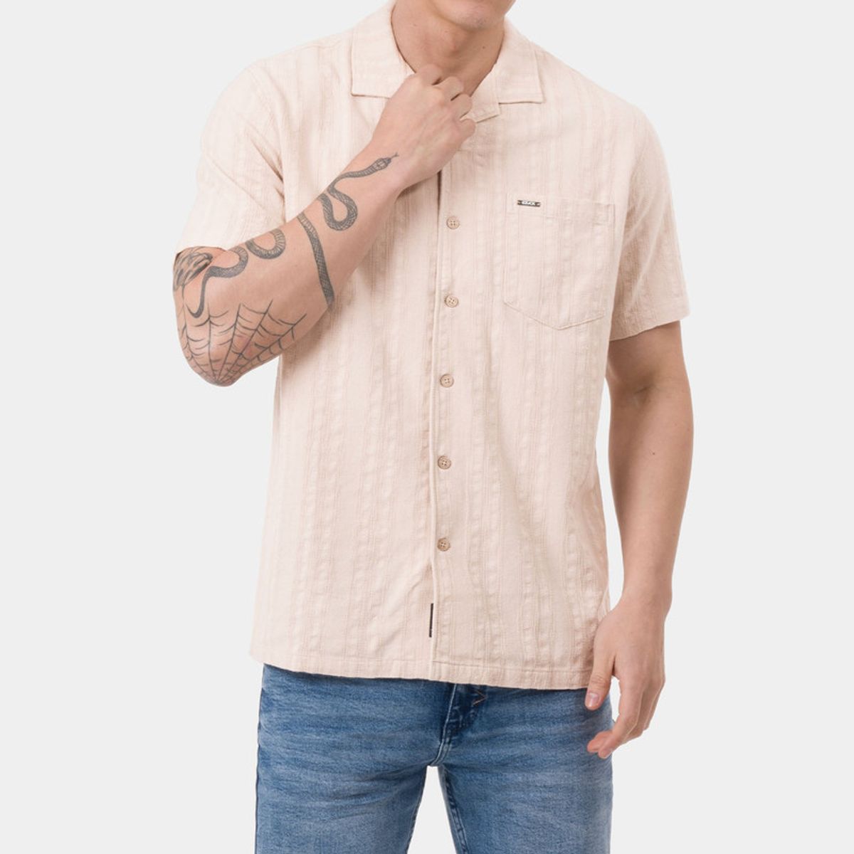 GZUCK - Camisa Resort Popelina Kedrol Hombre