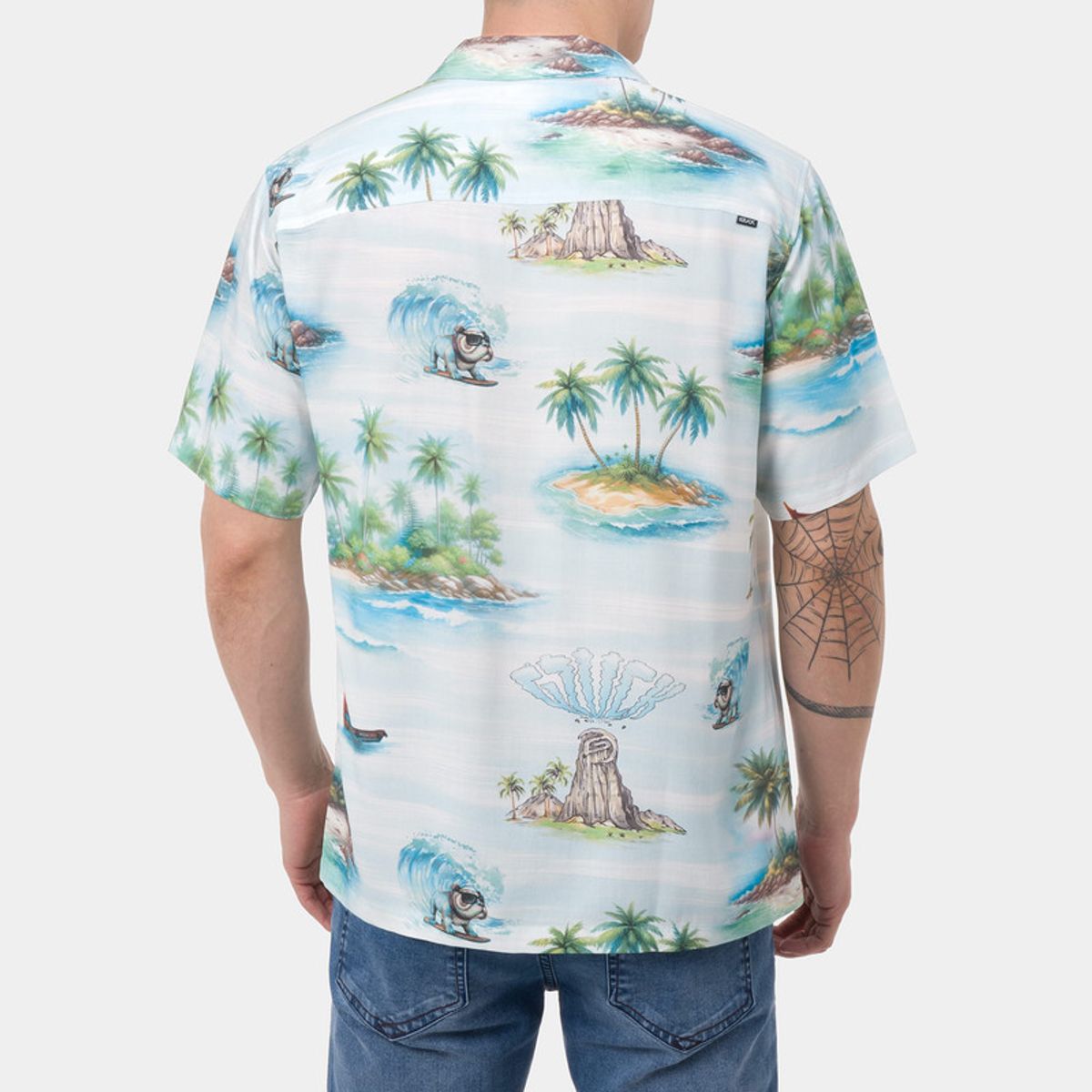 GZUCK - Camisa Resort Popelina Tulmot Hombre