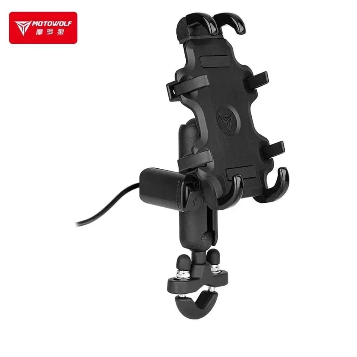 MOTOWOLF - PORTA CEL 8 AGARRES CON CARGADOR B.TIM