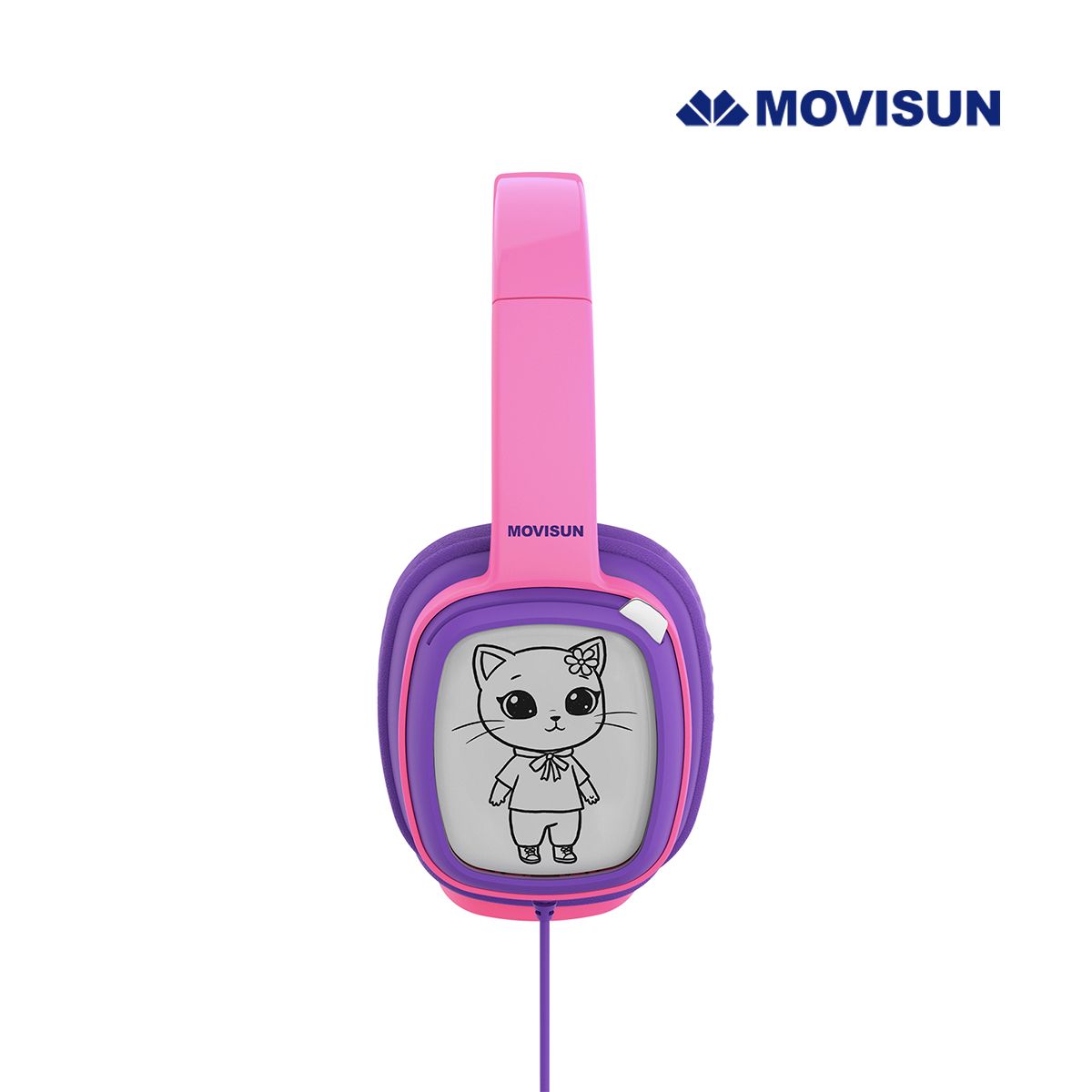 MOVISUN - Audífonos Para Niños MOVISUN URBAN KIDS2 ROSADO con Volumen Seguro