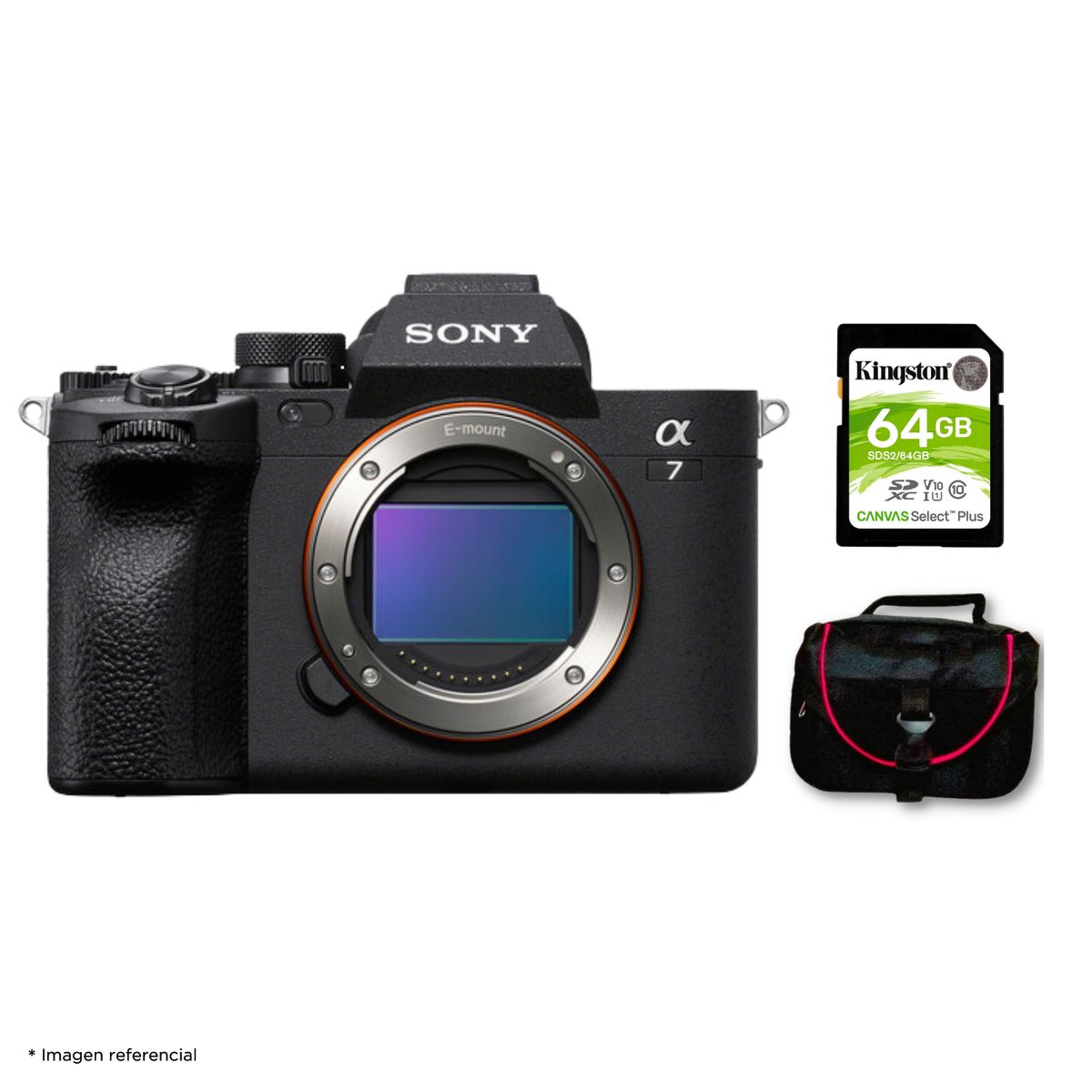 SONY - Cámara Sony Alpha a7 IV Full Frame Mirrorless Cuerpo Solo + Kit Básico