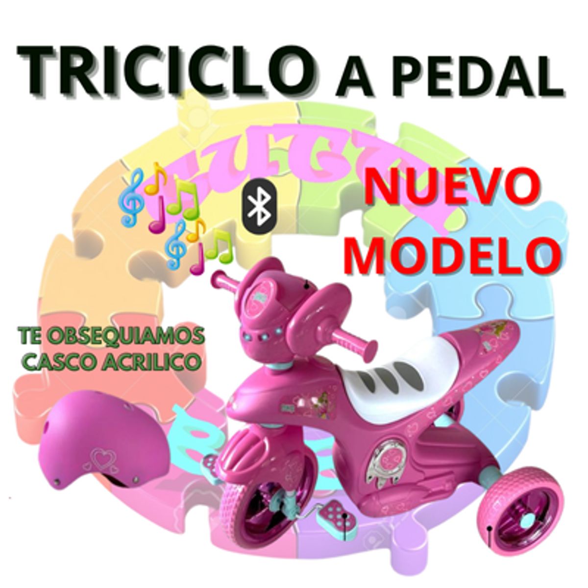 OKA - TRICICLO A PEDAL  + CASCO DE REGALO - SO401