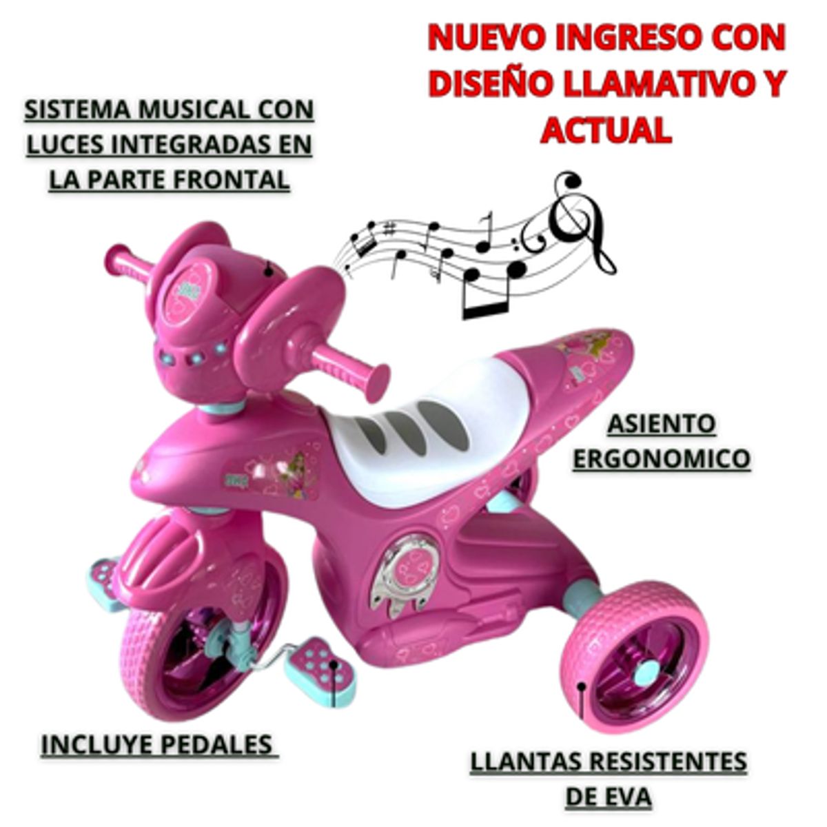 OKA - TRICICLO A PEDAL  + CASCO DE REGALO - SO401