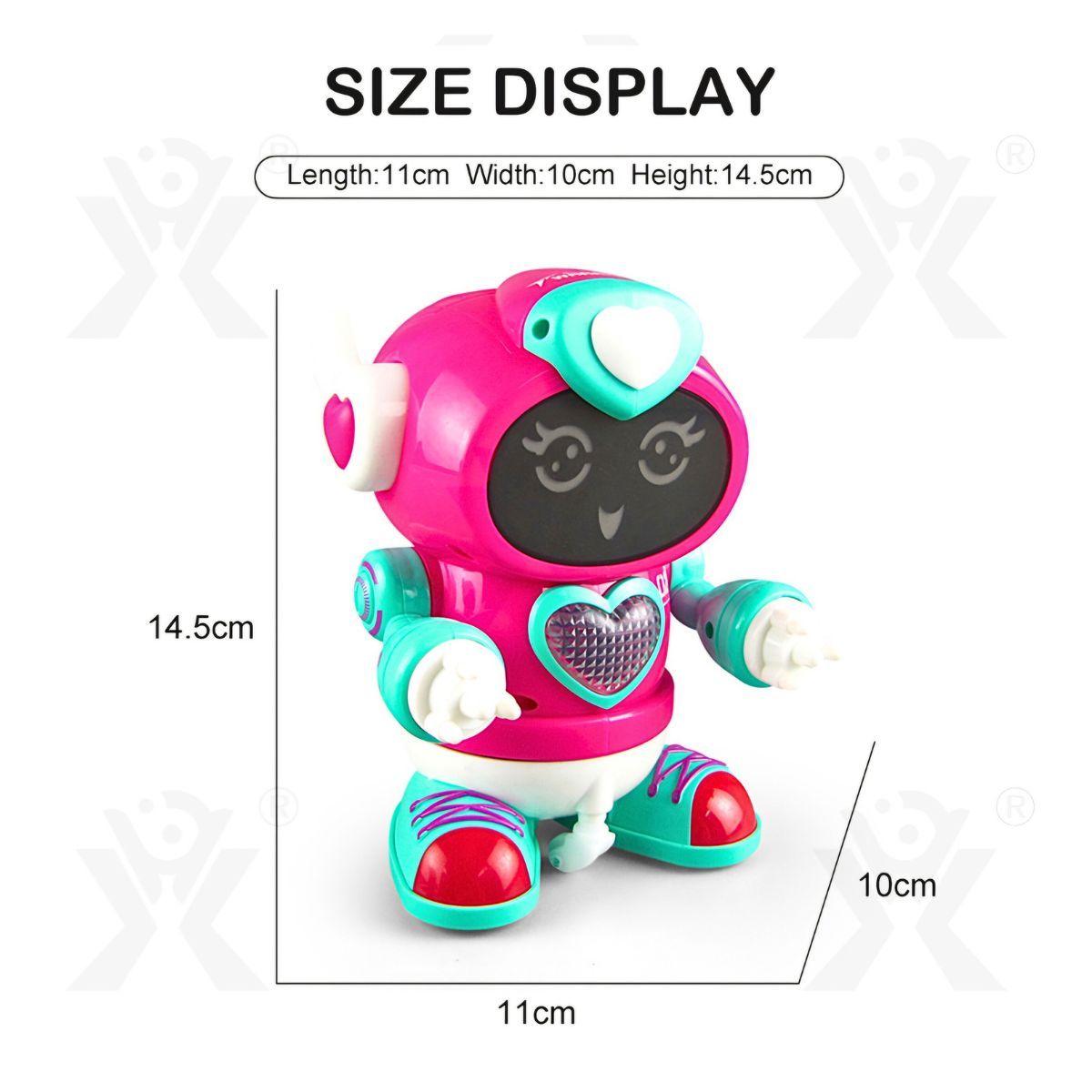 GENERICO - Juguete Divertido Robot Para Niñas Camina Con Luces Sonidos