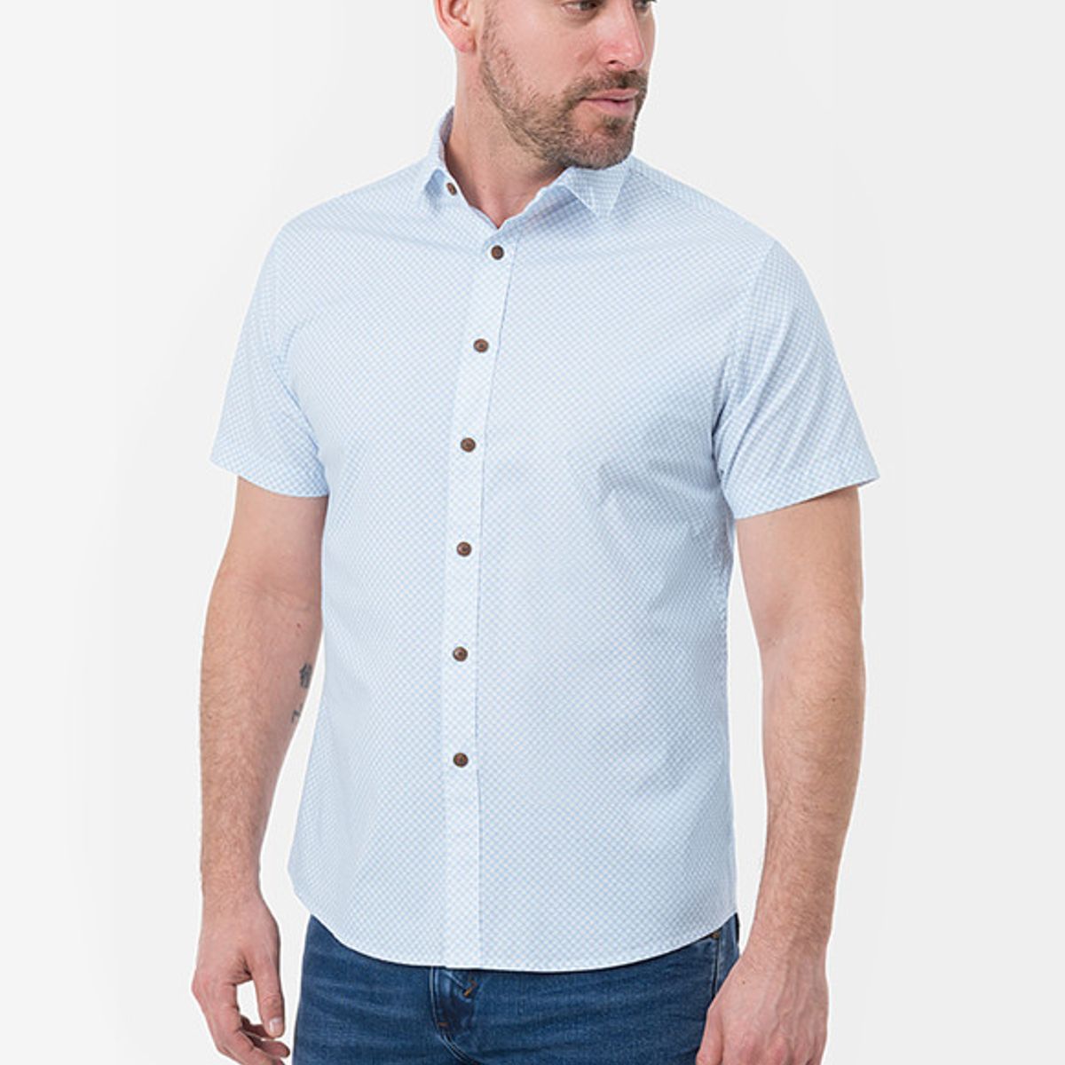 NORTON - Camisa Moda Popelina Stretch Yontak Hombre