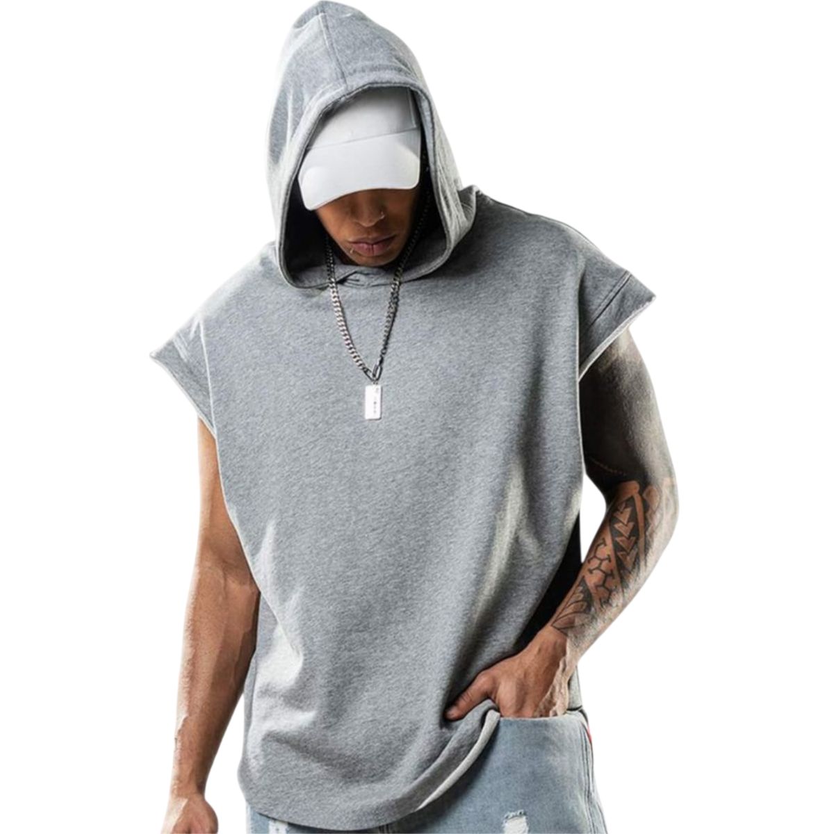 GENERICO - Polo Hombre Urbano Oversize Con Capucha