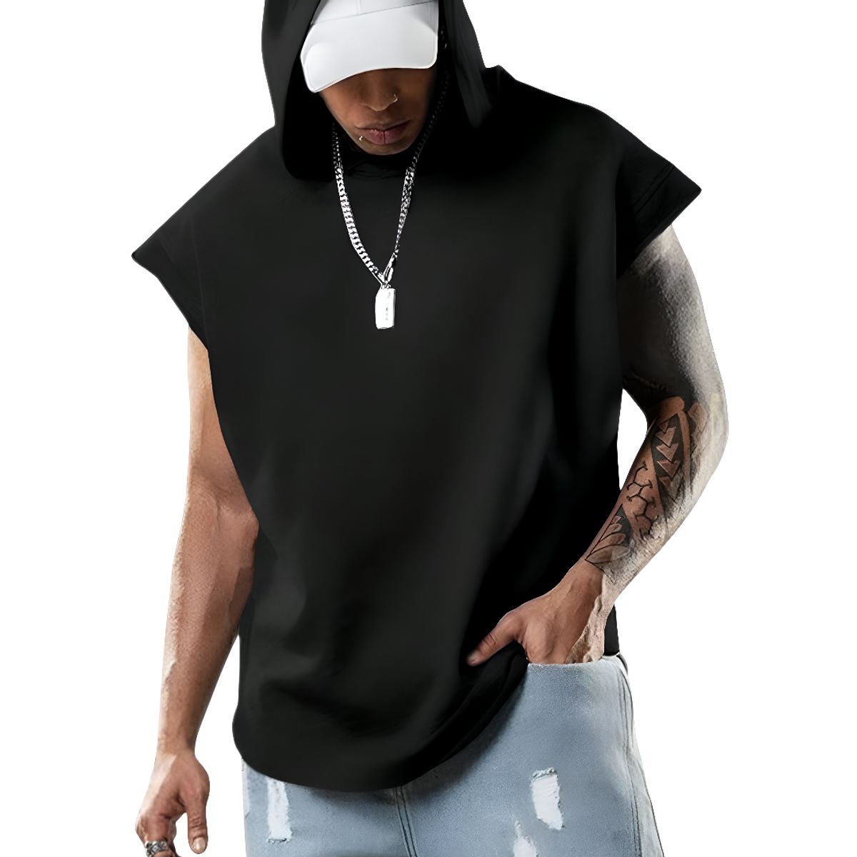 GENERICO - Polo Hombre Urbano Oversize Con Capucha