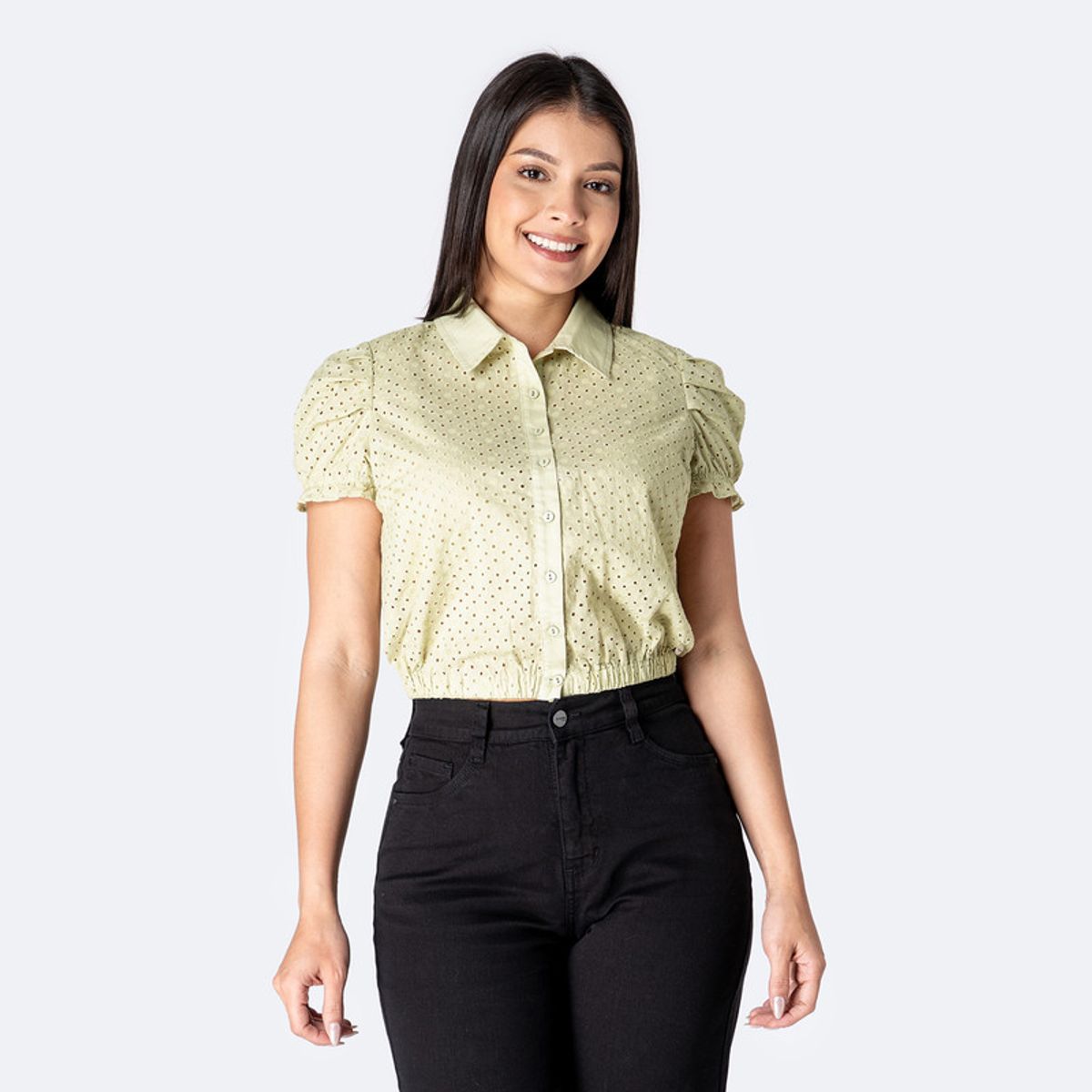 PIONIER - Blusa Moda Brodery Elmma Mujer