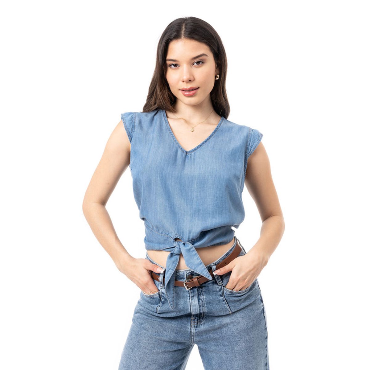 PIONIER - Blusa Denim Mujer Britnny Pionier