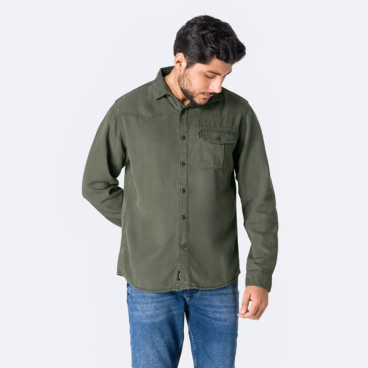 PIONIER - Camisa Moda Drill Blexh Hombre