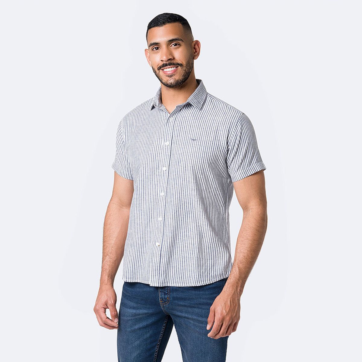 PIONIER - Camisa Listada Hombre Cahil R1 Pionier