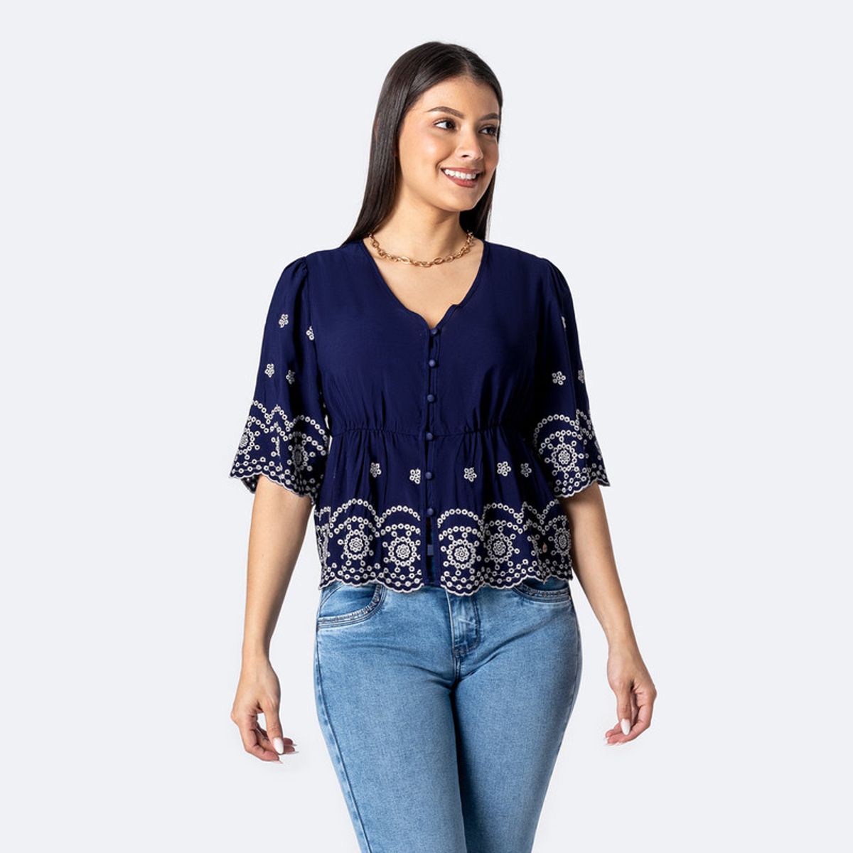 PIONIER - Blusa Moda Popelina Vadeya Mujer