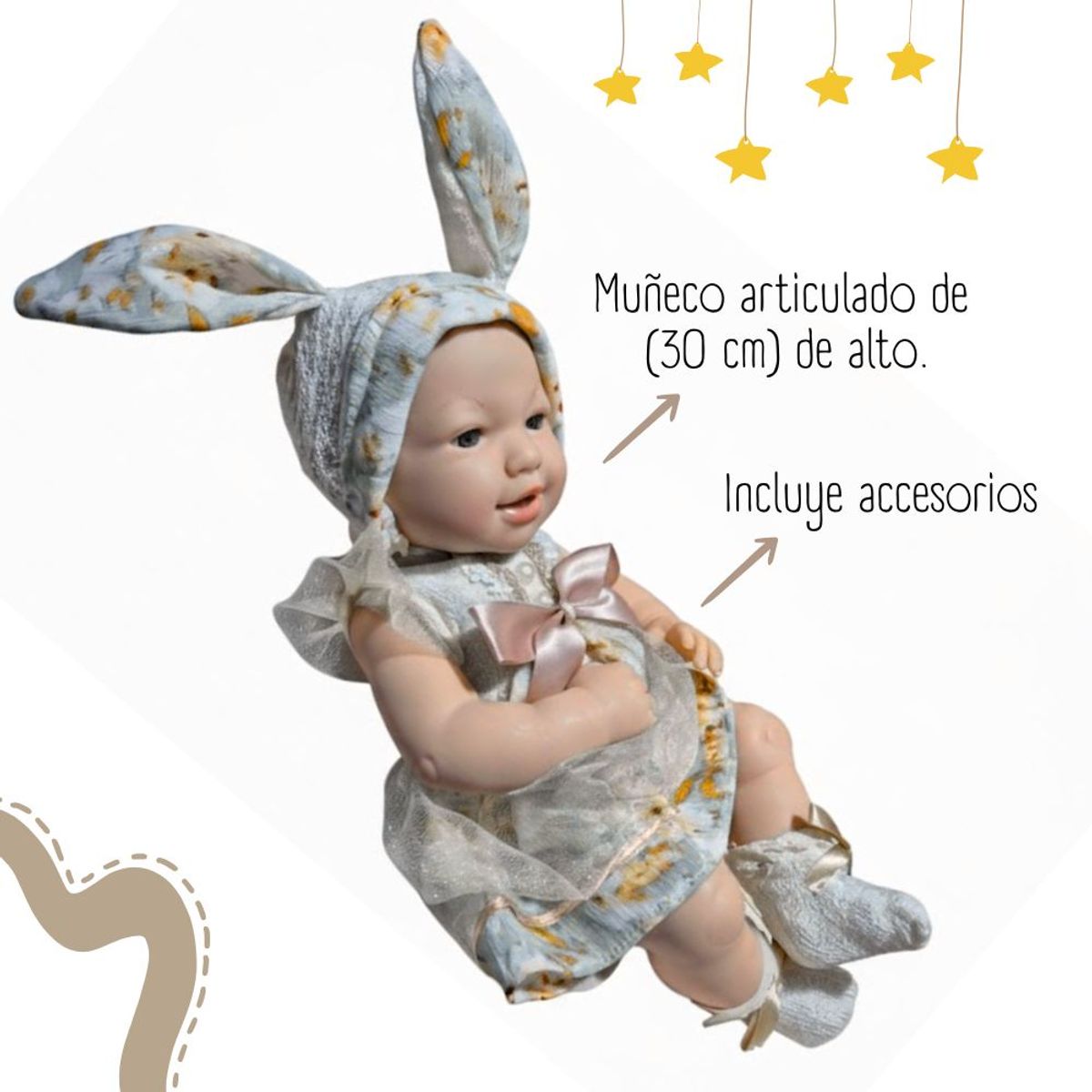 GENERICO - Muñeca Baby So Lovely con Accesorios Mediano