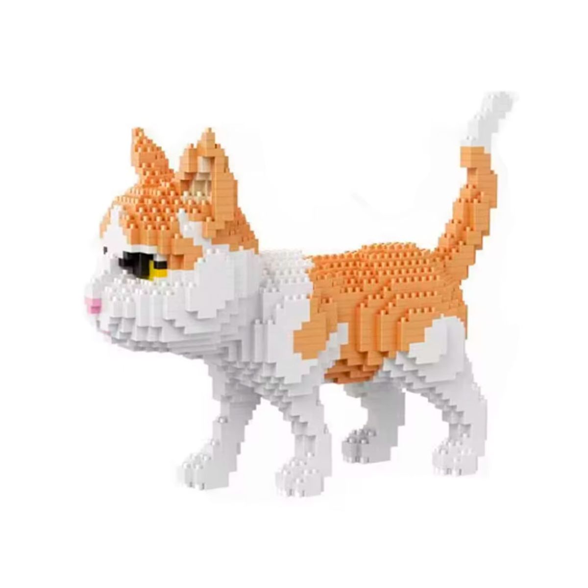 GENERICO - Gato Rubio con Blanco Mini Bloques Armable 1000 Piezas