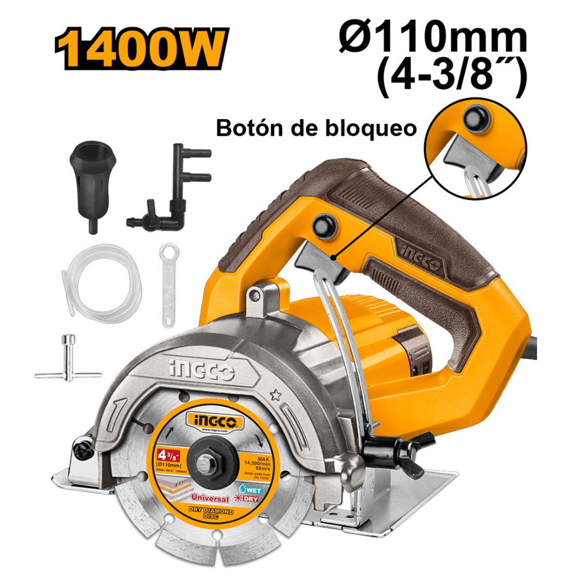 INGCO TOOLS - CORTADOR DE MÁRMOL 1400W 110MM 4-38″ MC140068