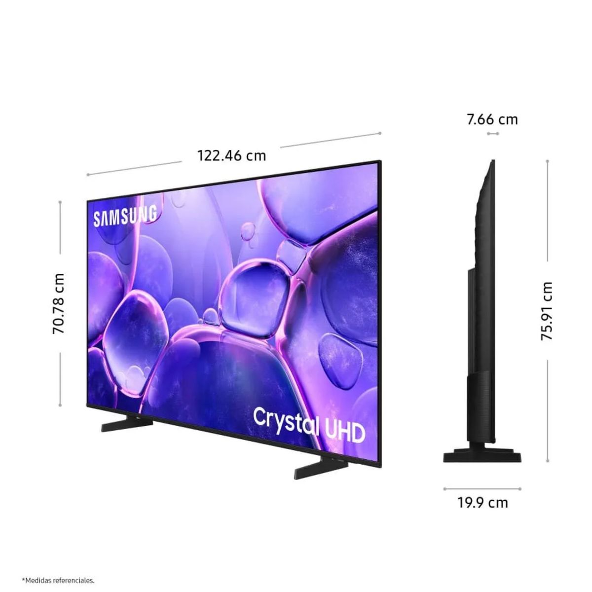 SAMSUNG - Televisor Samsung Smart TV 55Crystal UHD 4K UN55U8000FGXPE + Rack Giratorio