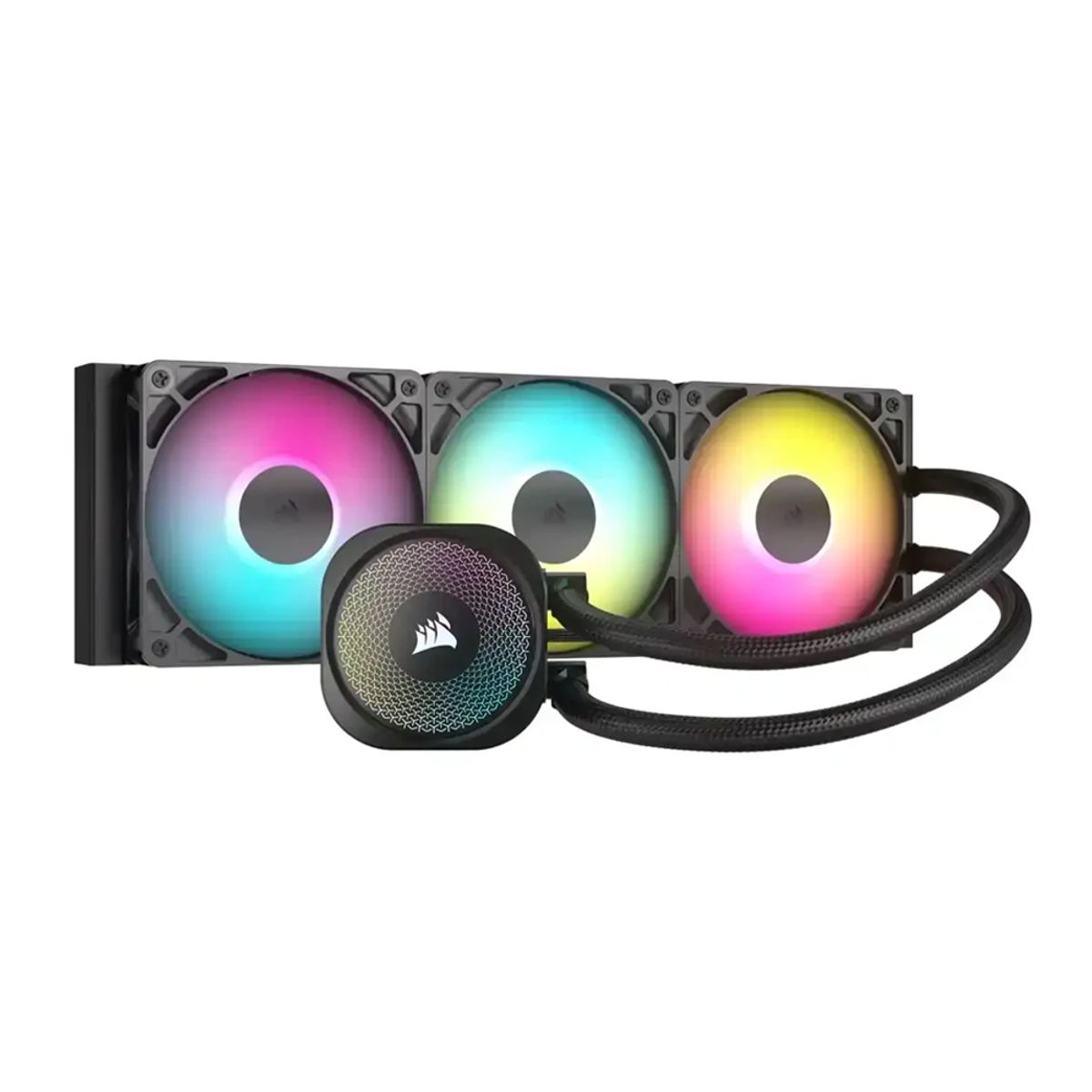 CORSAIR - Corsair Nautilus 360 Rs - Refrigeración Líquida Cpu 360Mm, Argb, 3 Ventiladores 1700Rpm, C