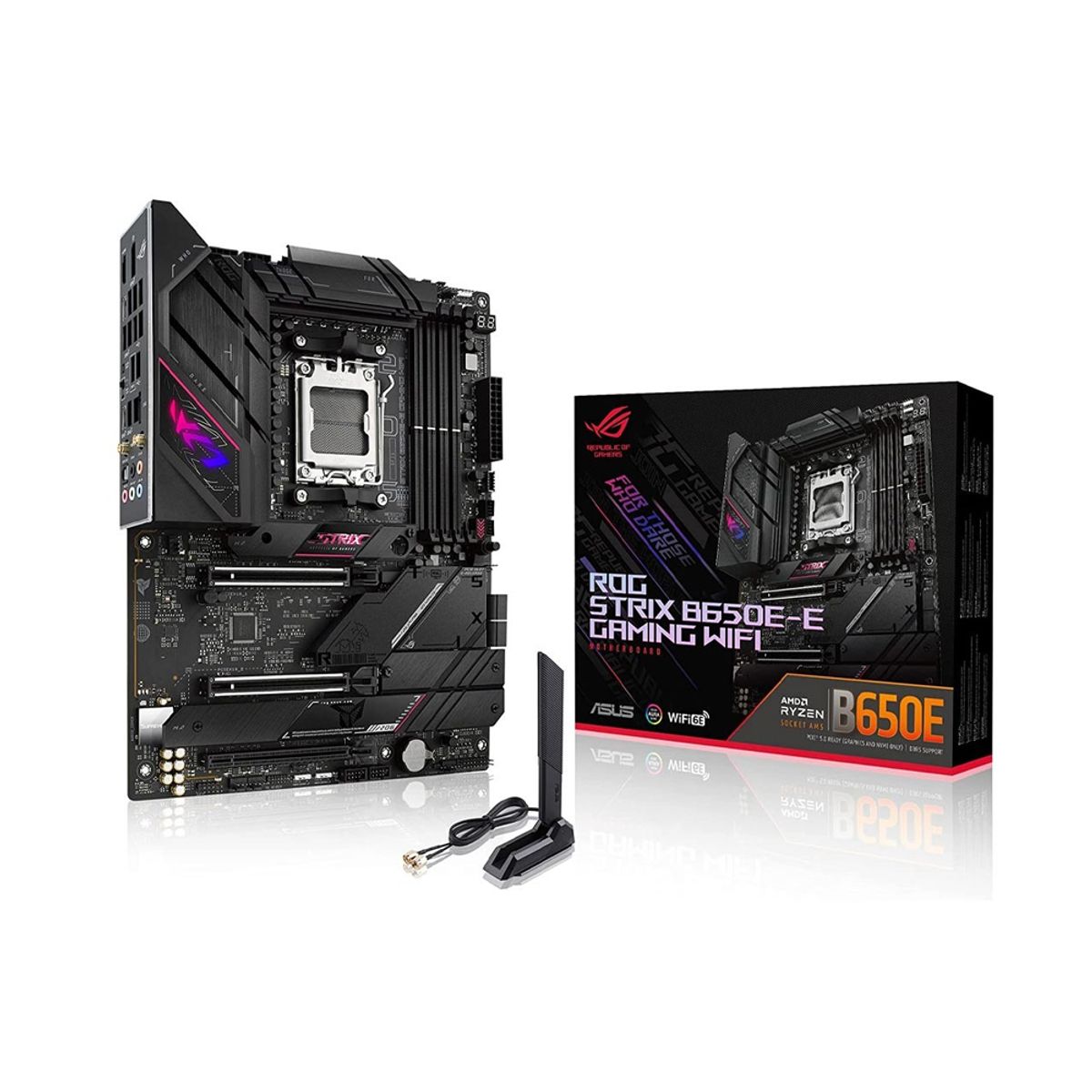 ASUS - Placa Base Asus Rog Strix B650E-E Gaming Wifi Atx - Chipset Amd B650, Socket Am5, Conectiv
