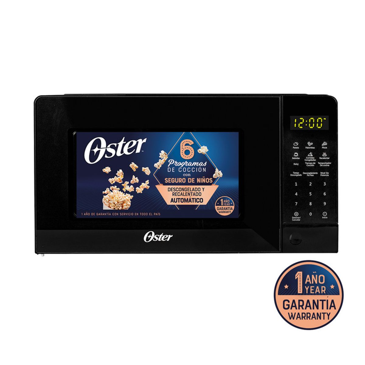 OSTER - HORNO MICROONDAS OSTER POGGE3702 20LTS NEGRO