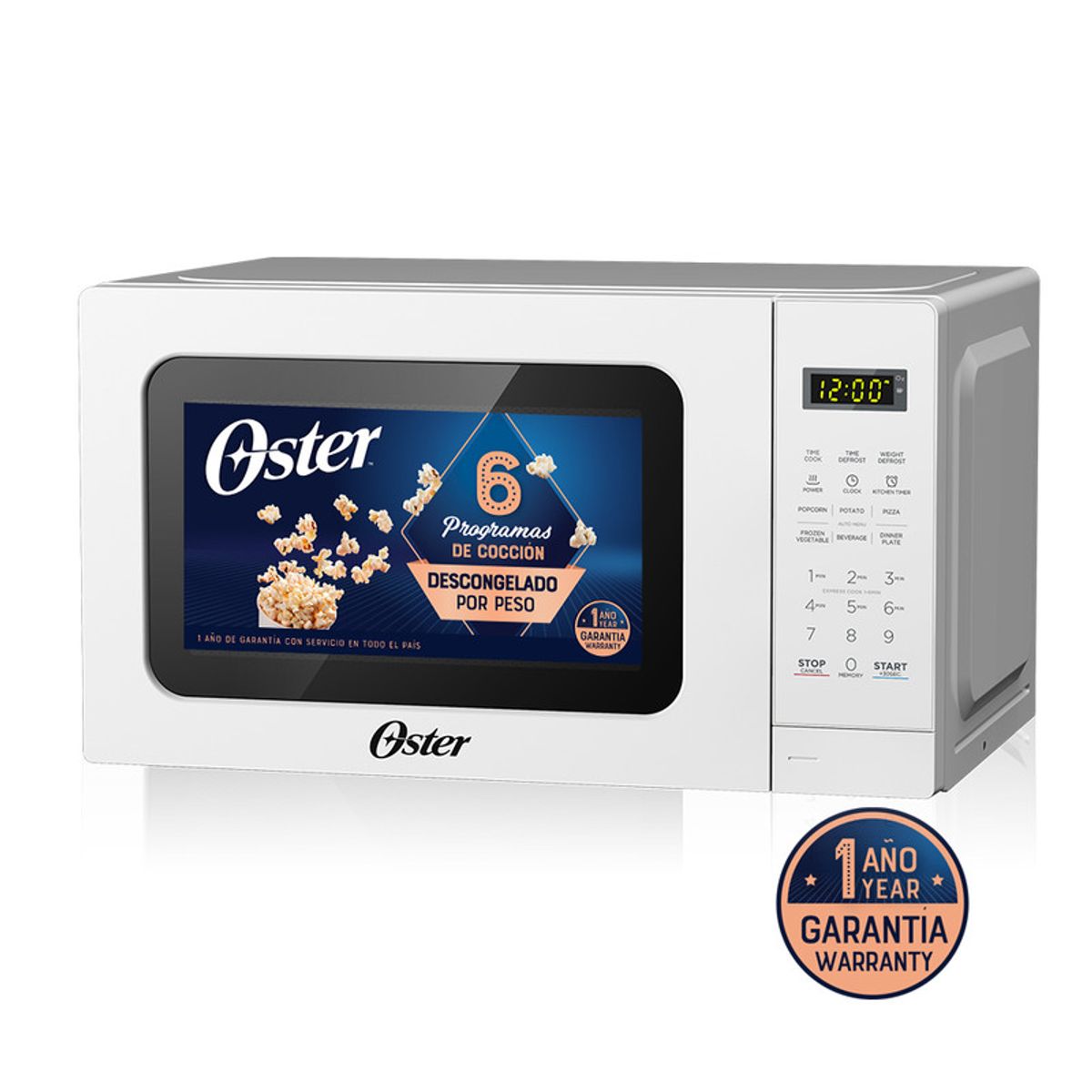 OSTER - HORNO MICROONDAS OSTER POGME2701 20LTS BLANCO