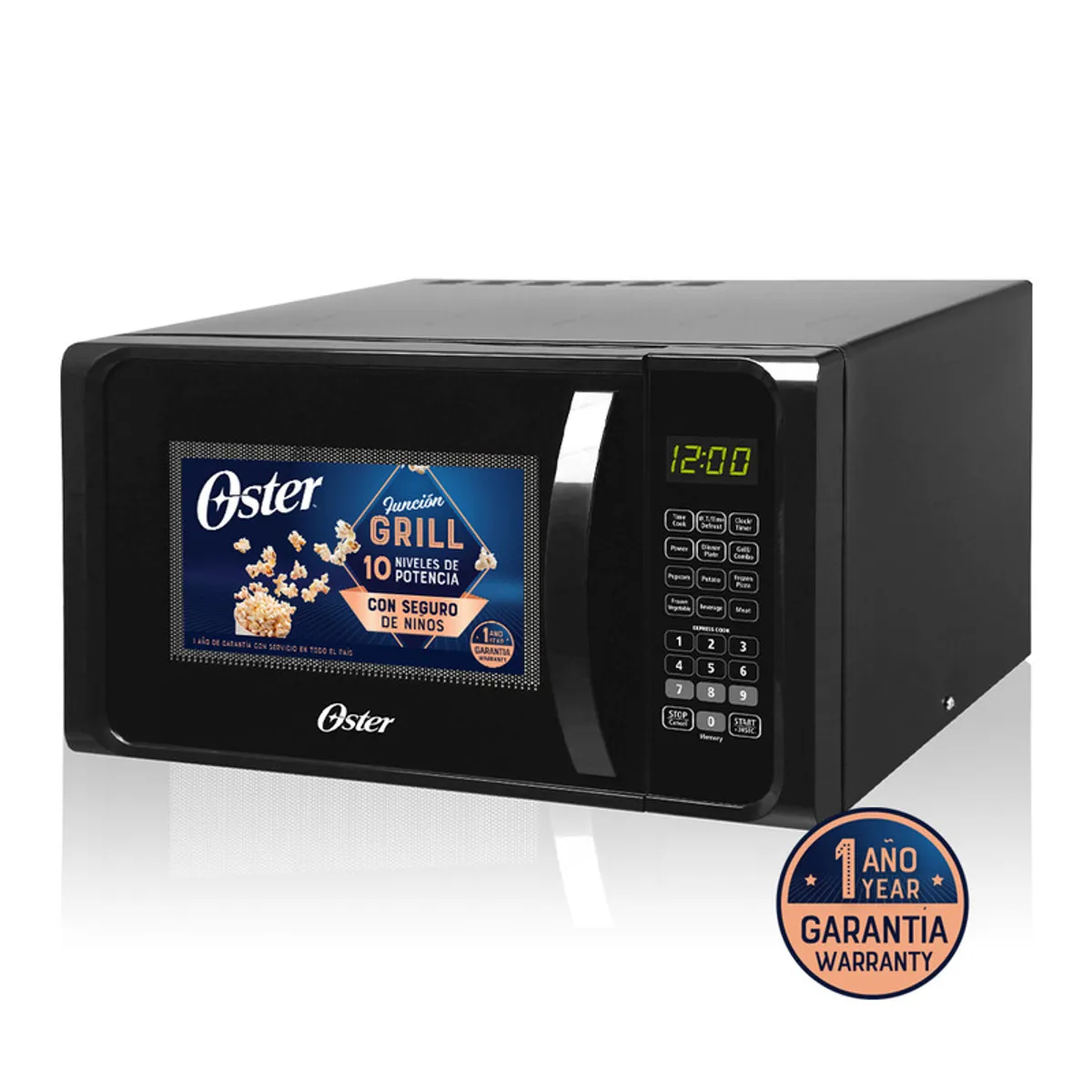 OSTER - HORNO MICROONDAS OSTER POGGM3902G 25LTS GRILL NEGRO