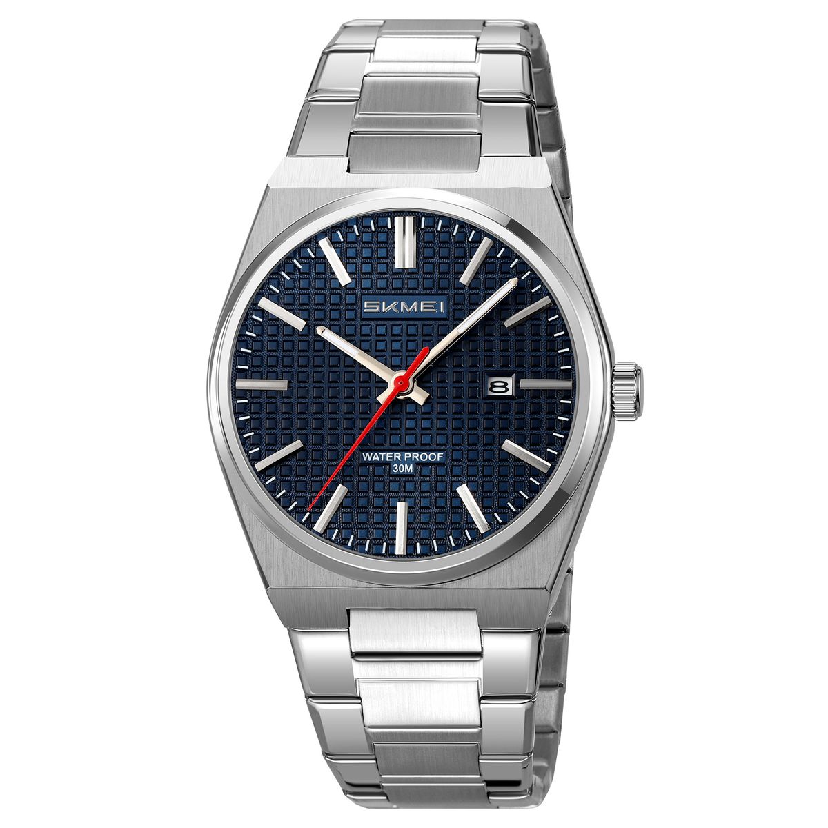 SKMEI - Reloj Skmei 9396 Plateado Correa Acero para caballero