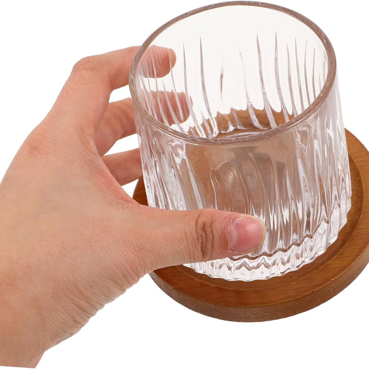 GENERICO - Vasos Giratorios De Vidrio Transparente Para Catas De Vino y Cócteles