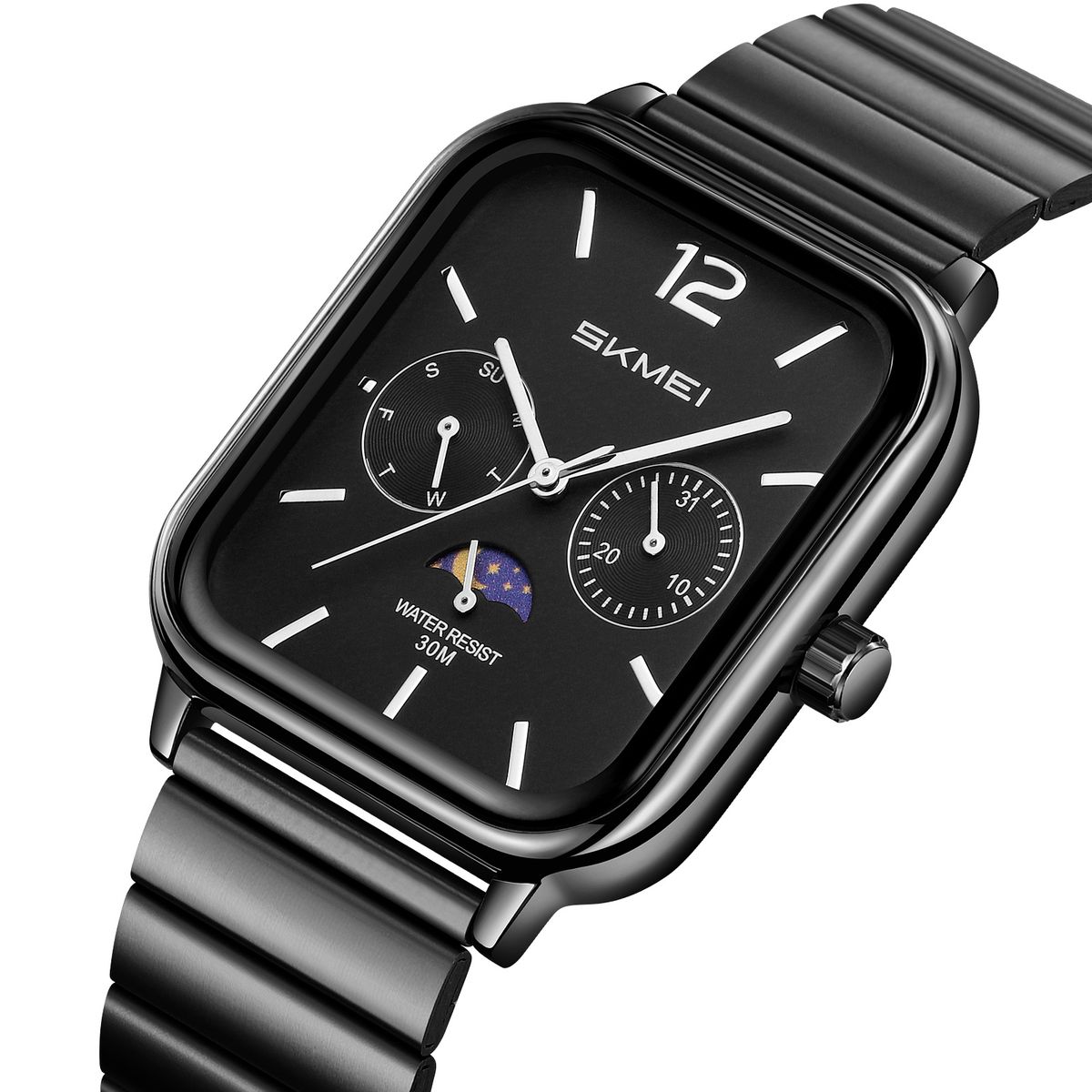 SKMEI - Reloj Skmei 2509 Fase Lunar Correa Acero